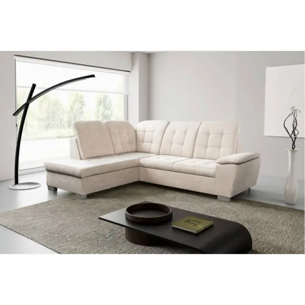 Ecksofa mit Bettfunktion und Bettkasten