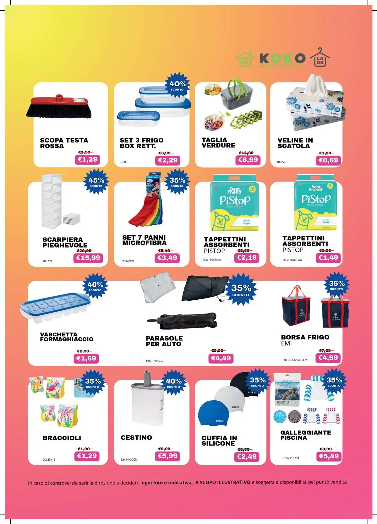 Nuovo Offerte - Offerte al costo dal 05/06/2026 > offerte anteprima 🛍️ | Pagina: 10 | Prodotti: Veline, Braccioli, Piscina, Formaghiaccio