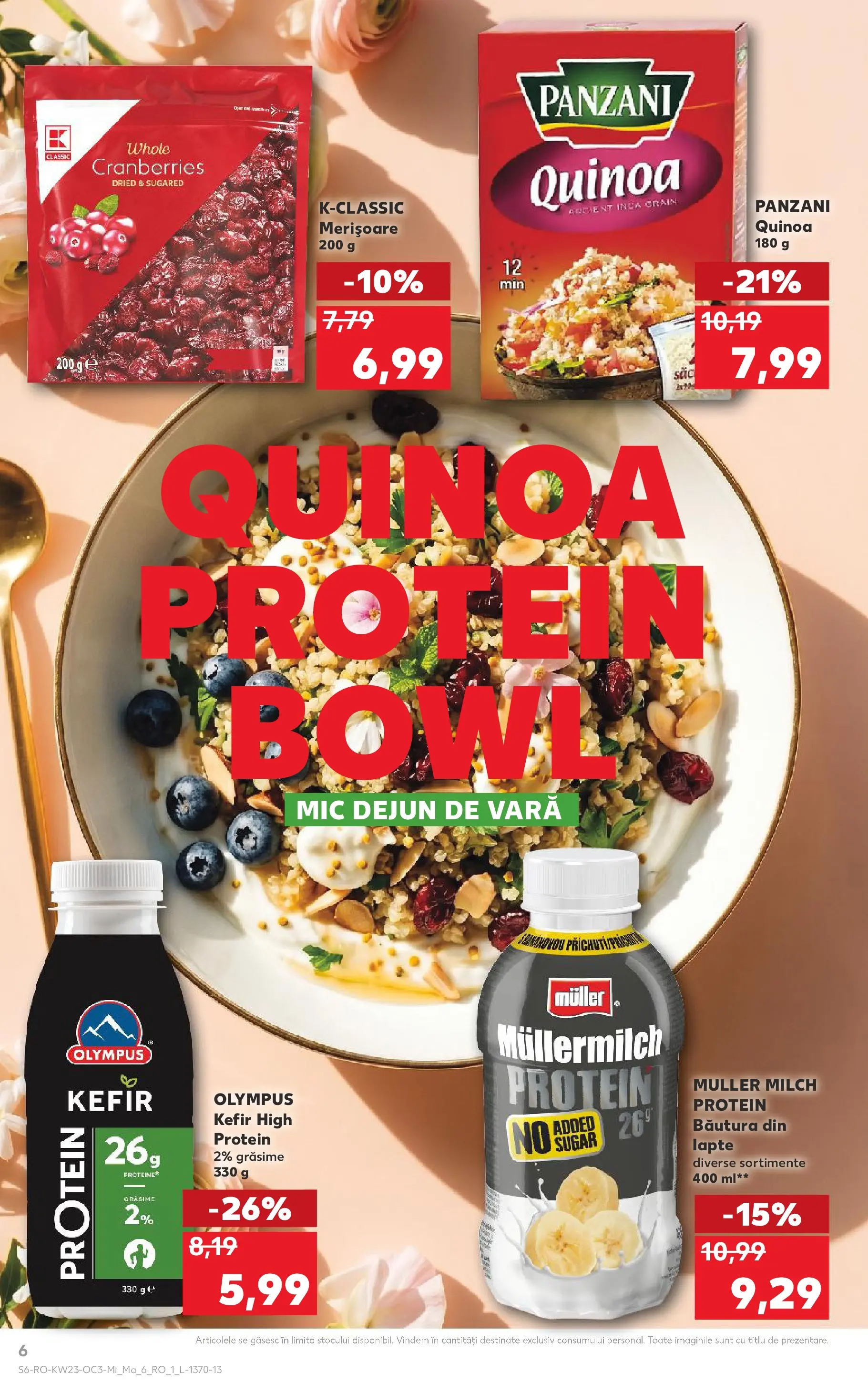 Kaufland Sovata 03.06.2026 - Revista si Oferta | Pagină: 6 | Produse: Masaüstü kılıfı, Lapte, Kefir, Çocuk sutyeni