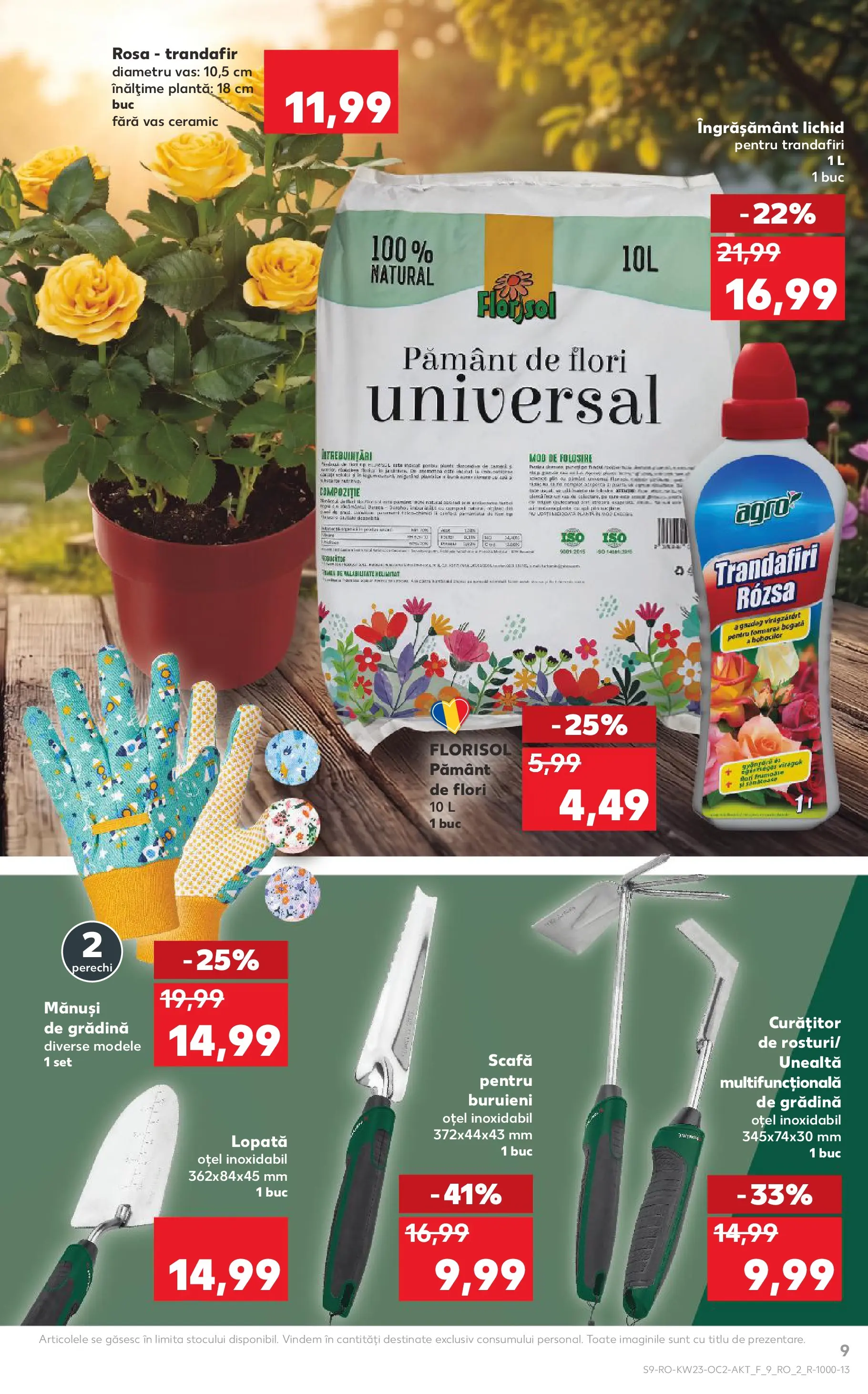 Kaufland Slatina 03.06.2026 - Revista si Oferta | Pagină: 9 | Produse: Mănuși, Trandafir