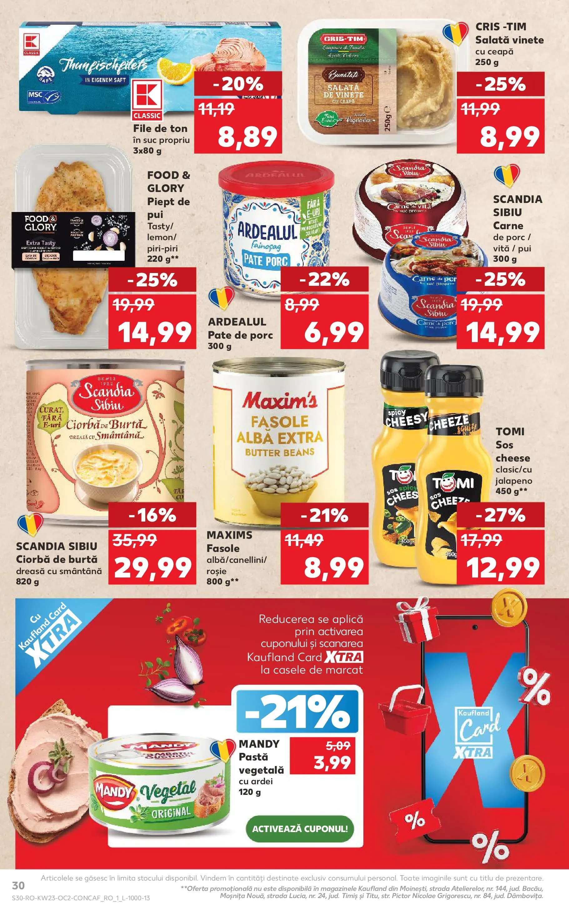 Kaufland Slatina 03.06.2026 - Revista si Oferta | Pagină: 30 | Produse: Pate, Suc, Smântână, Ceapă