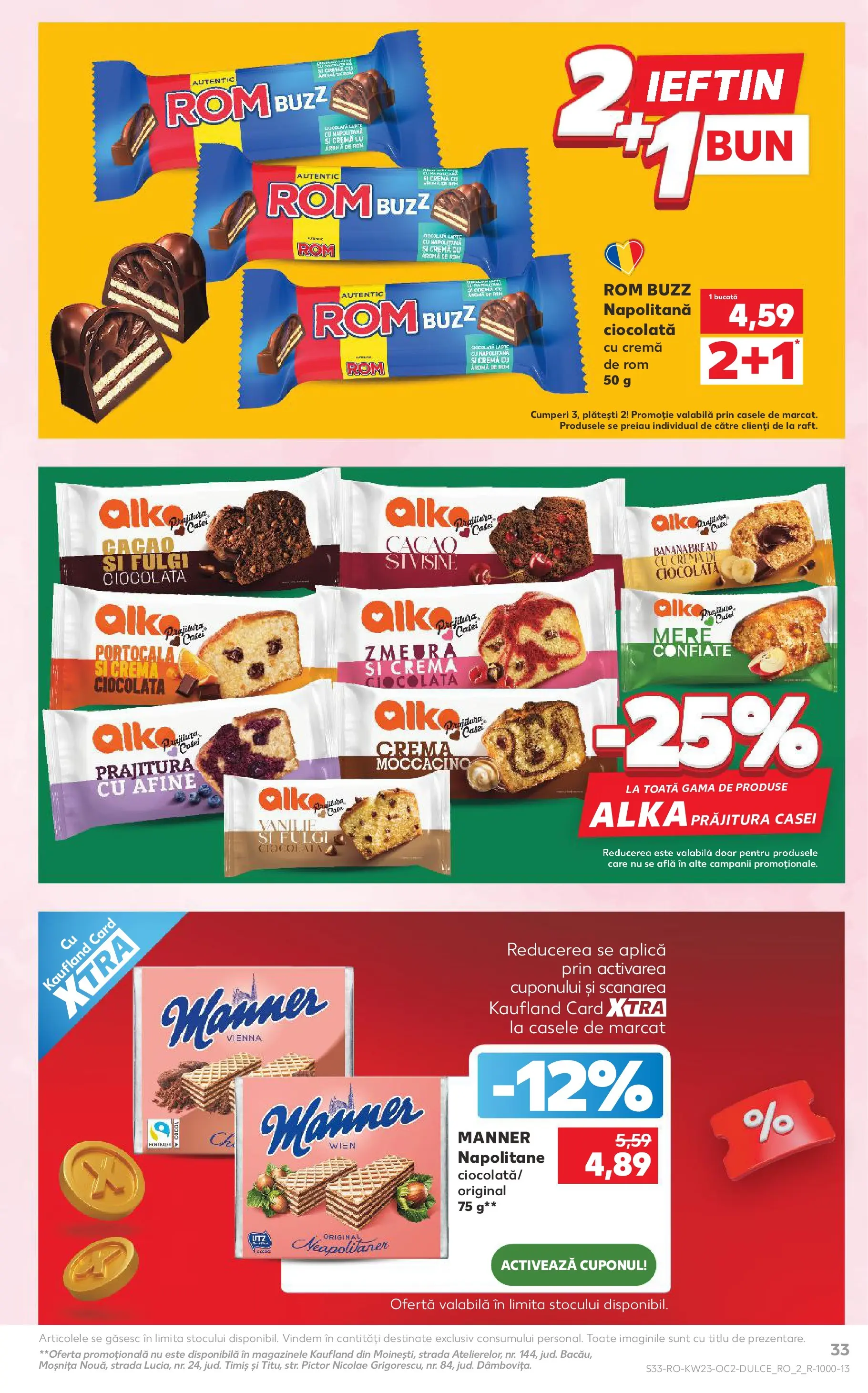 Kaufland Slatina 03.06.2026 - Revista si Oferta | Pagină: 33 | Produse: Afine, Prăjitură, Ciocolată, Fulgi