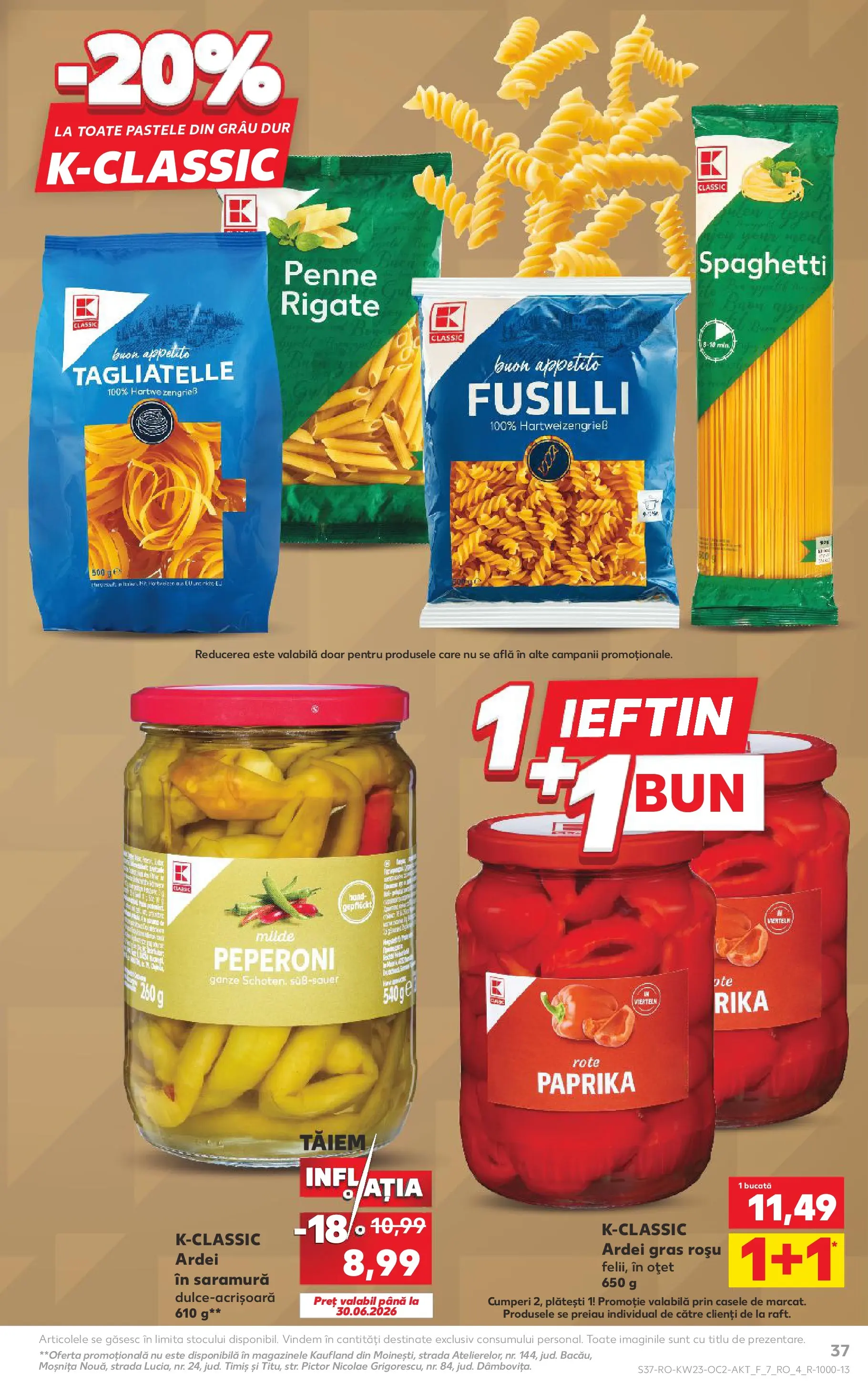 Kaufland Slatina 03.06.2026 - Revista si Oferta | Pagină: 37 | Produse: Ardei, Oțet