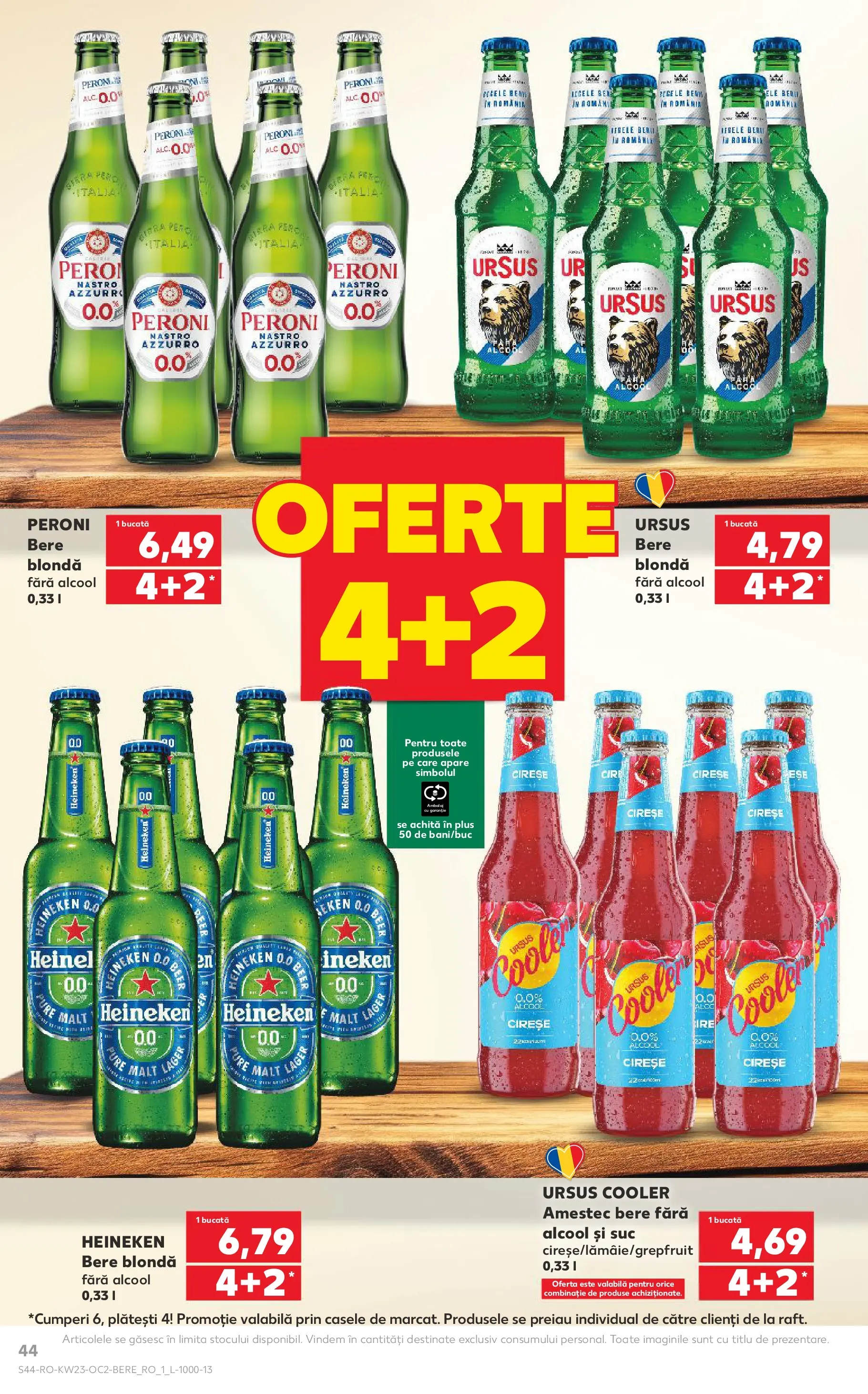 Kaufland Slatina 03.06.2026 - Revista si Oferta | Pagină: 44 | Produse: Suc, Bere, Cireșe