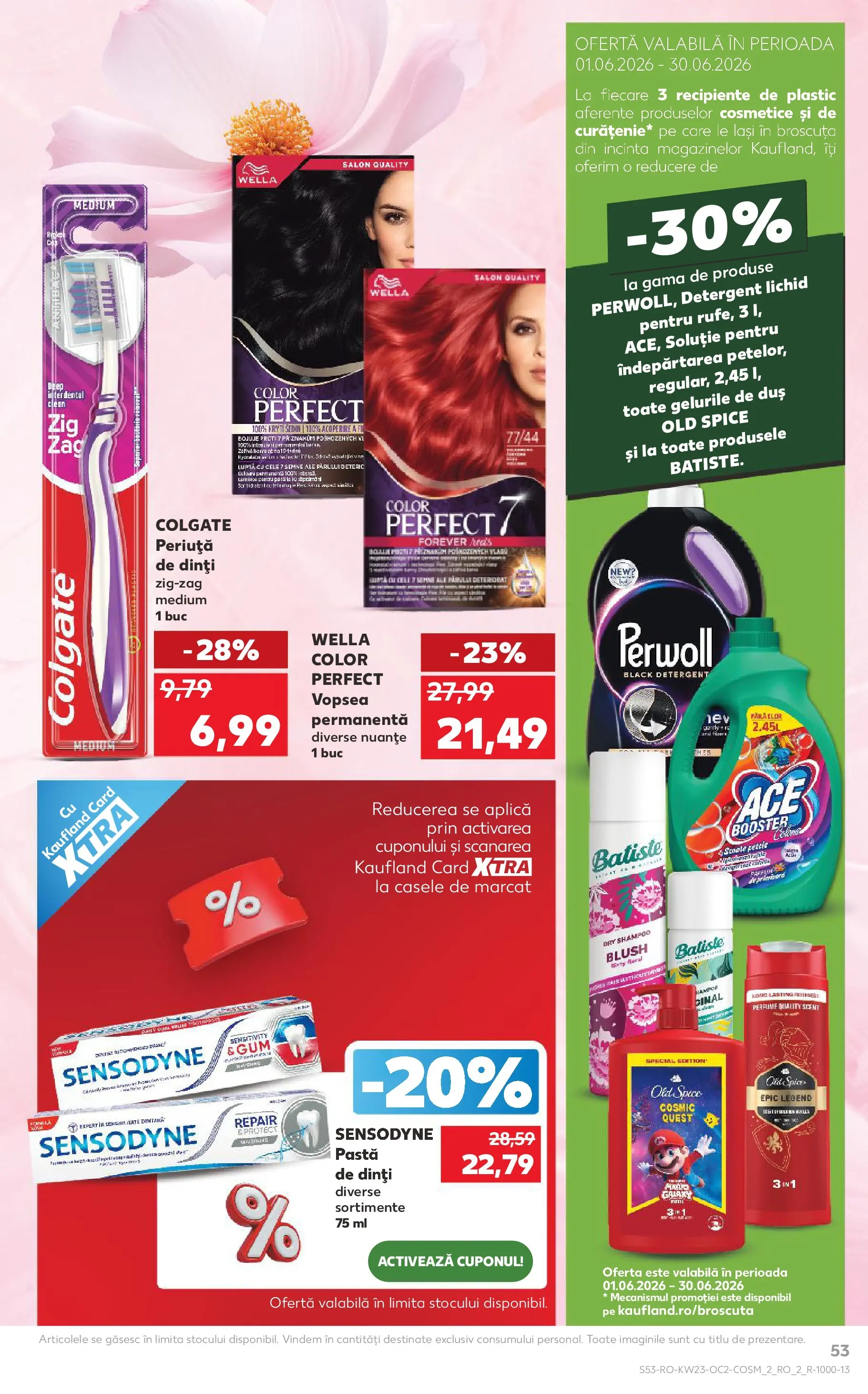 Kaufland Slatina 03.06.2026 - Revista si Oferta | Pagină: 53 | Produse: Kısırlaştırılmış Kedi Maması, Parfum, Blush, Pastă de dinți