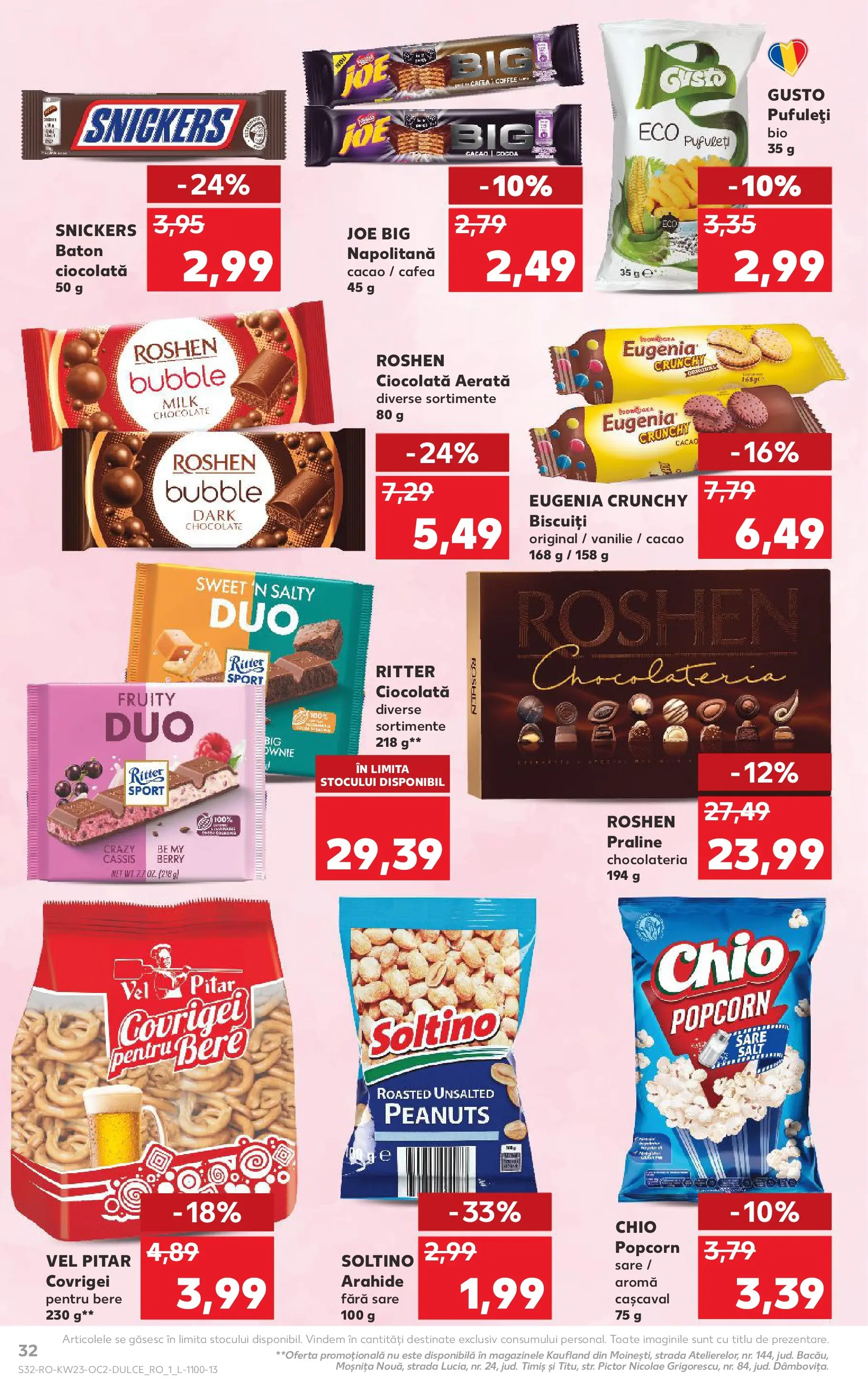 Kaufland Zalau 03.06.2026 - Revista si Oferta | Pagină: 32 | Produse: Cașcaval, Ciocolată, Bere, Cacao