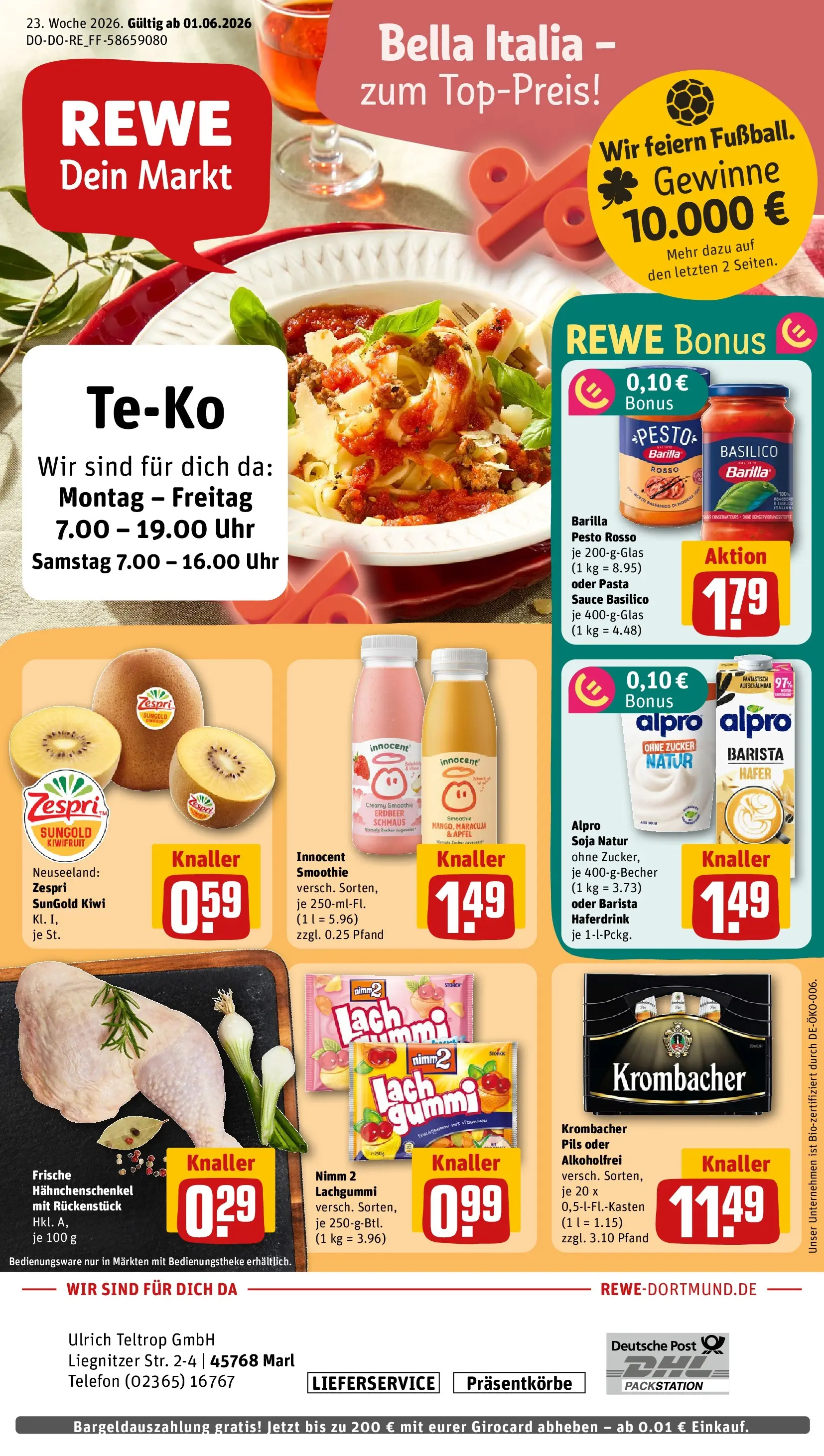 REWE Prospekt ab 01.06.2026 zum Blättern » Angebote | Seite: 1