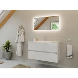 BADEZIMMER Limes, Wei&szlig; HG B: 100 cm