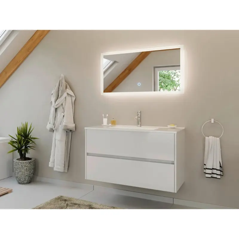 BADEZIMMER Limes, Wei&szlig; HG B: 100 cm