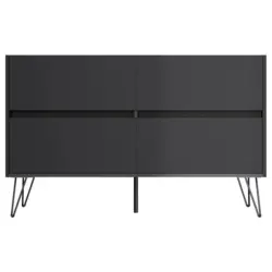Sideboard Posseik Industrial Graphit/Eichefarben B: 119 cm