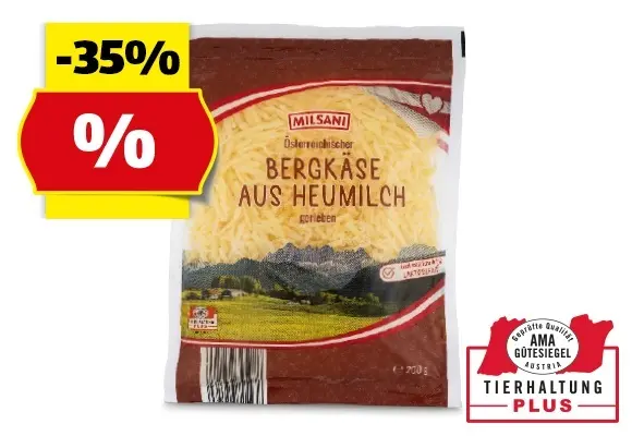 MILSANI Heumilch Bergk&auml;se, 200 g