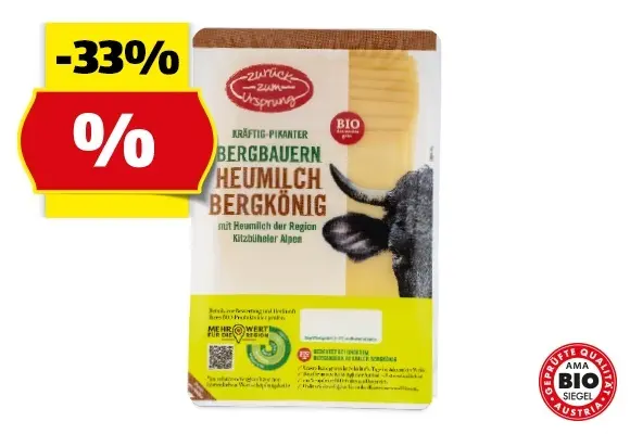 ZUR&Uuml;CK ZUM URSPRUNG Bio-Heumilch K&auml;sescheiben, 175 g