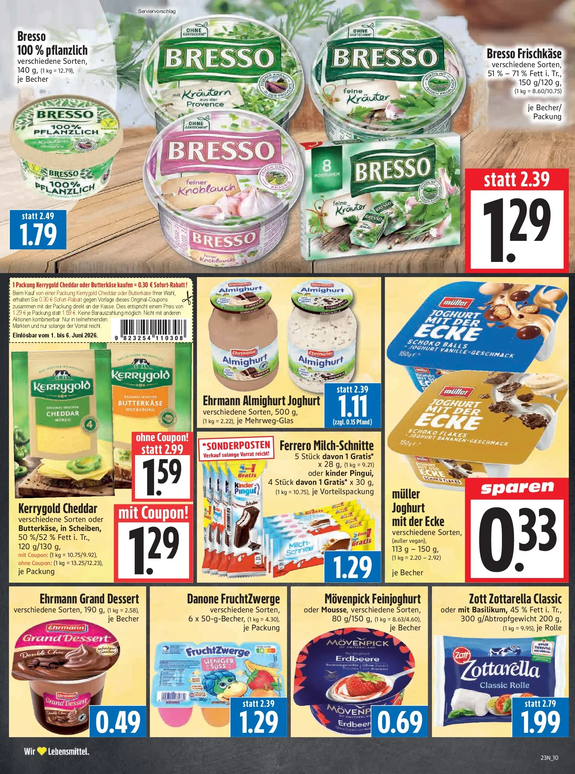 Angebote - Edeka Hahner: Wochenangebote (ab 31.05.2026) zum Blättern | Seite: 12 | Produkte: Ehrmann almighurt, Ehrmann grand dessert, Bresso, Knoblauch