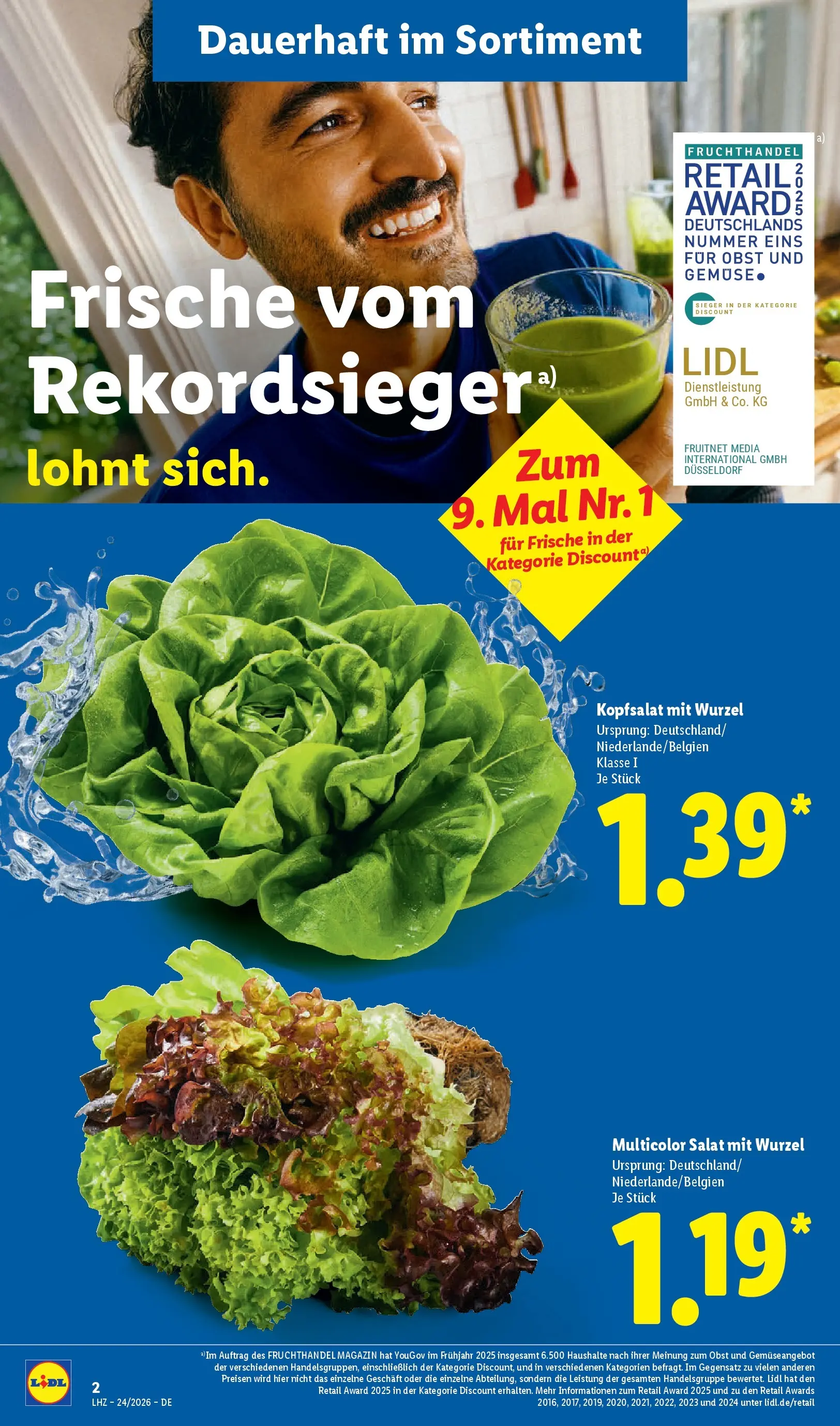 Lidl Prospekt Weikersheim (ab 07.06.2026) » Angebote online | Seite: 6 | Produkte: Obst, Salat Lidl Prospekt Weikersheim (ab 07.06.2026) zum Blättern » Angebote | Seite: 6 | Produkte: Obst, Salat