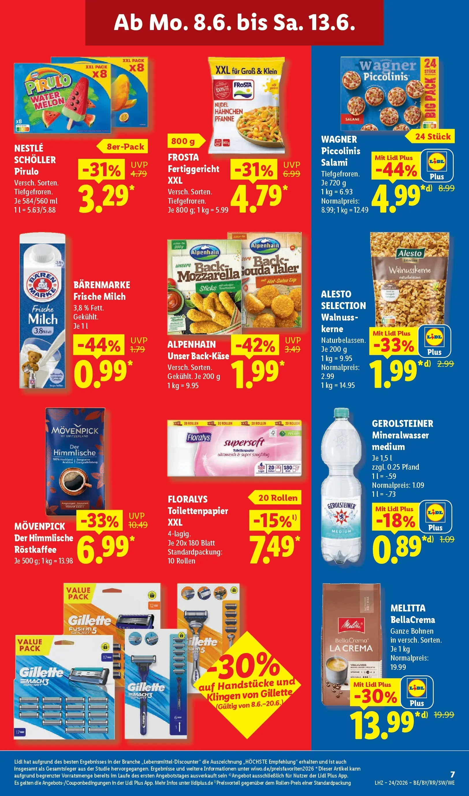 Lidl Prospekt Weikersheim (ab 07.06.2026) » Angebote online | Seite: 15 | Produkte: Frosta, Piccolinis, Salami, Gerolsteiner Lidl Prospekt Weikersheim (ab 07.06.2026) zum Blättern » Angebote | Seite: 15 | Produkte: Frosta, Piccolinis, Salami, Gerolsteiner