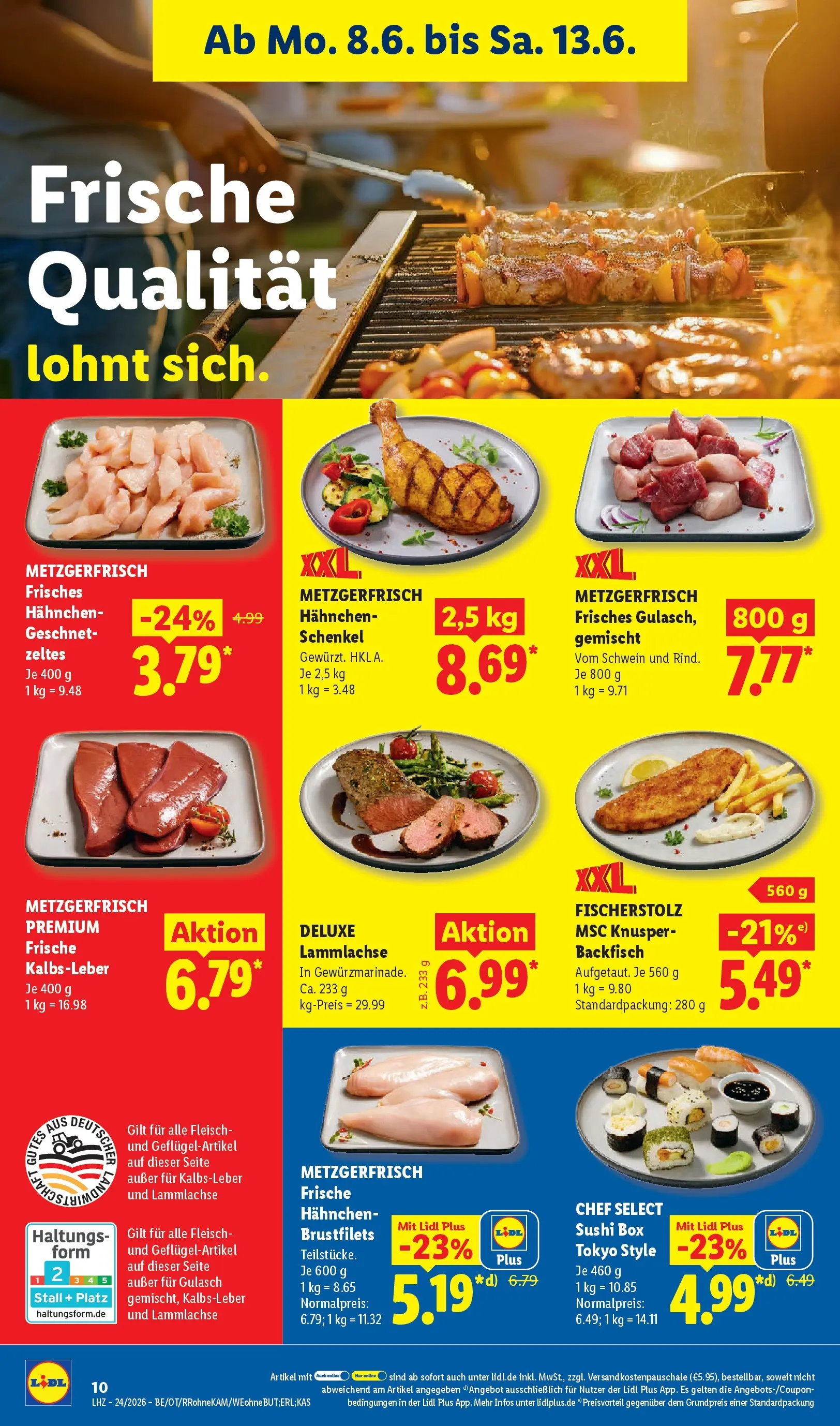 Lidl Prospekt Saarbrücken (ab 07.06.2026) » Angebote online | Seite: 22 | Produkte: Hahnchen, Box, Gulasch, Fleisch Lidl Prospekt Saarbrücken (ab 07.06.2026) zum Blättern » Angebote | Seite: 22 | Produkte: Hahnchen, Box, Gulasch, Fleisch