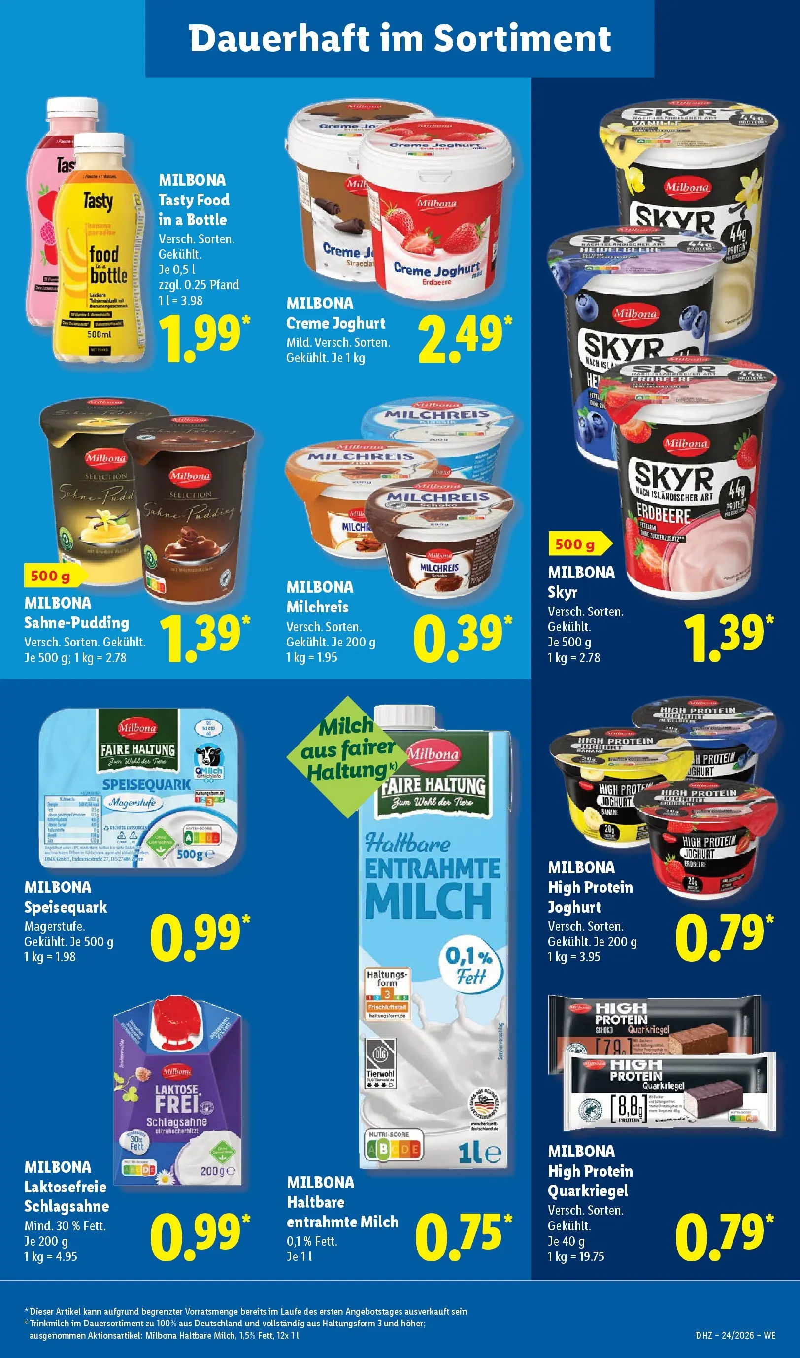 Lidl Prospekt Künzell (ab 07.06.2026) » Angebote online | Seite: 27 | Produkte: Schlagsahne, Milch, Sahne, Speisequark Lidl Prospekt Künzell (ab 07.06.2026) zum Blättern » Angebote | Seite: 27 | Produkte: Schlagsahne, Milch, Sahne, Speisequark