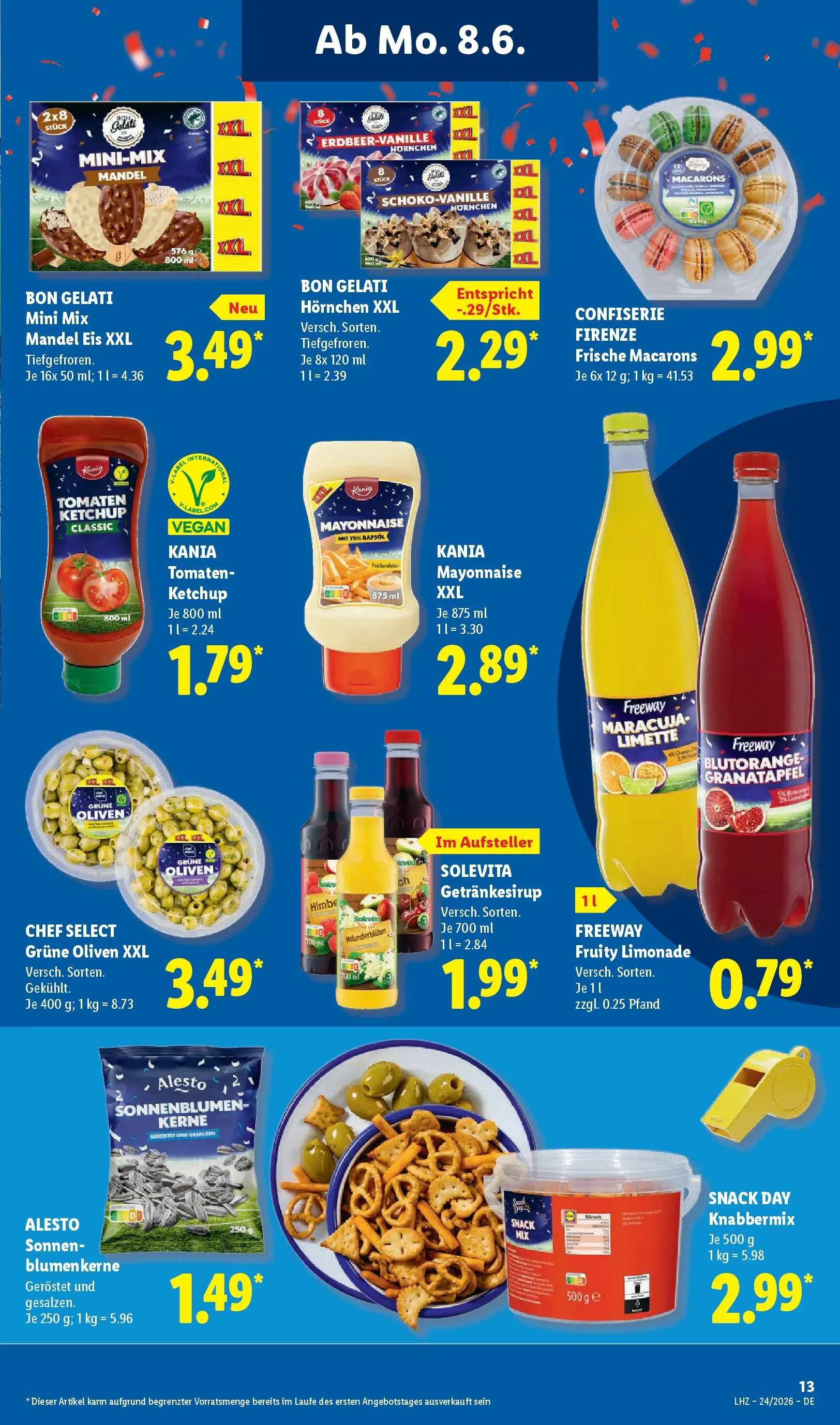 Lidl Prospekt Weikersheim (ab 07.06.2026) » Angebote online | Seite: 29 | Produkte: Rapsöl, Mayonnaise, Limette, Ketchup Lidl Prospekt Weikersheim (ab 07.06.2026) zum Blättern » Angebote | Seite: 29 | Produkte: Rapsöl, Mayonnaise, Limette, Ketchup