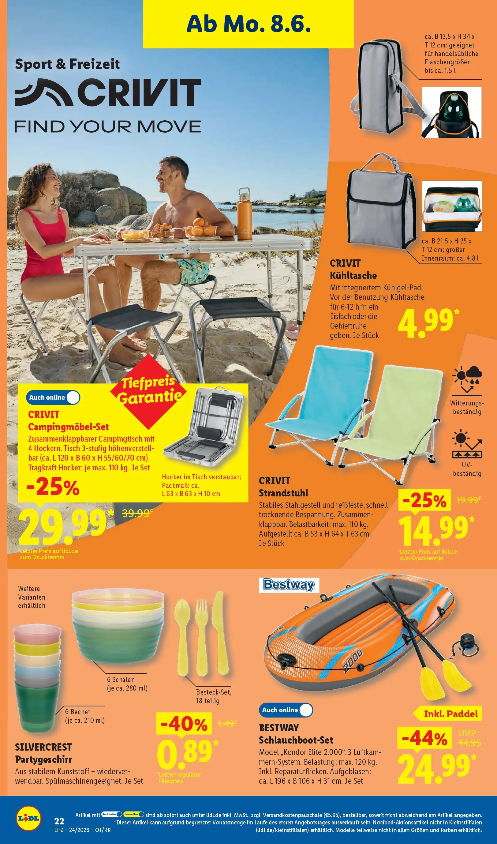 Lidl Prospekt Gladbeck-mitte (ab 07.06.2026) zum Blättern » Angebote | Seite: 42 | Produkte: Hocker, Tisch, Gefriertruhe