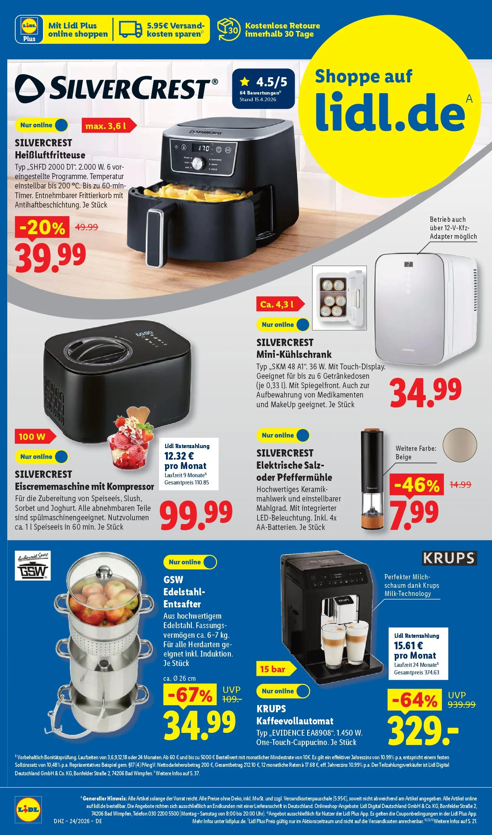 Lidl Prospekt Weikersheim (ab 07.06.2026) » Angebote online | Seite: 56 | Produkte: Entsafter, Bad, Salz, Heißluftfritteuse Lidl Prospekt Weikersheim (ab 07.06.2026) zum Blättern » Angebote | Seite: 56 | Produkte: Entsafter, Bad, Salz, Heißluftfritteuse
