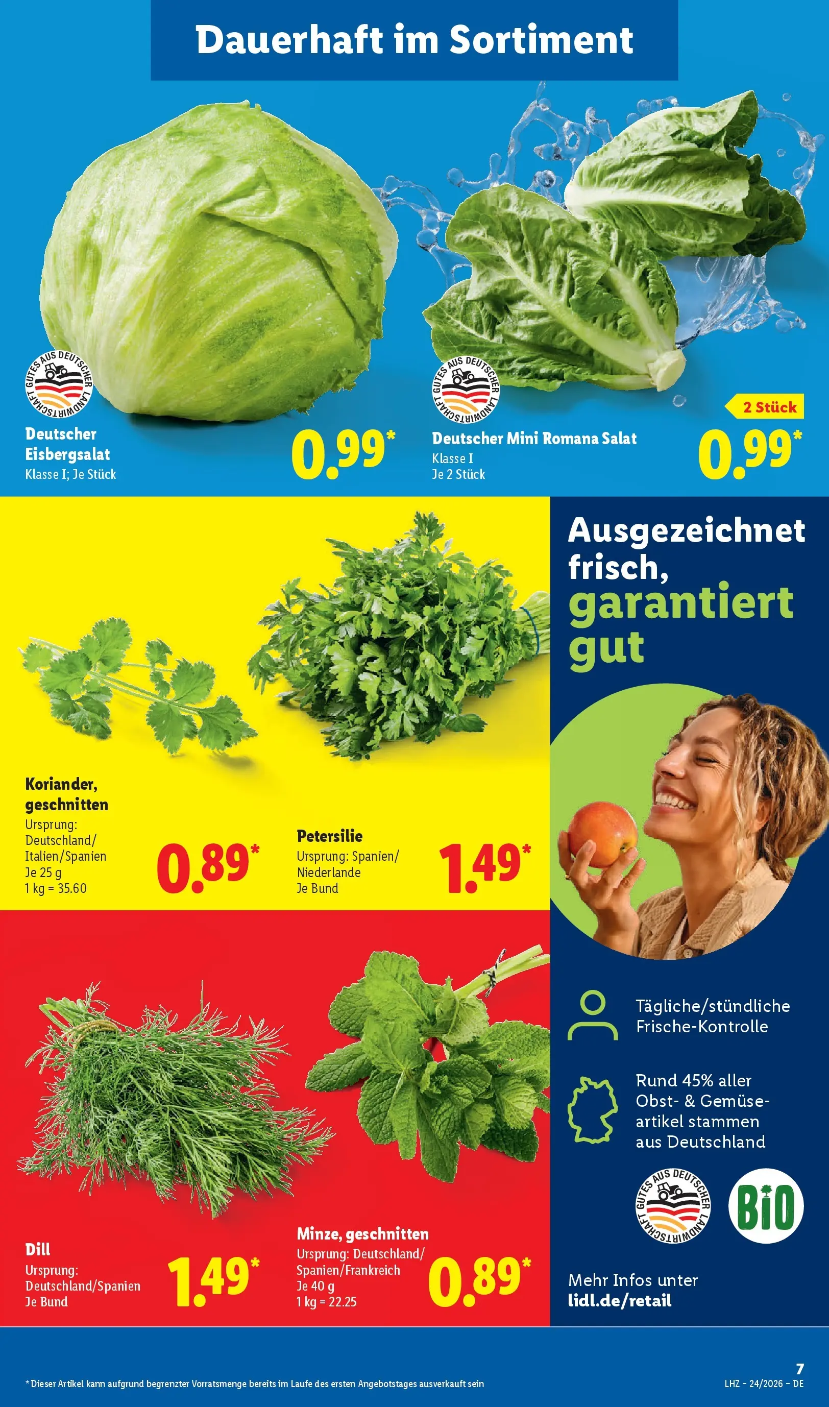 Lidl Prospekt Hagen (ab 07.06.2026) » Angebote online | Seite: 11 | Produkte: Gemüse, Obst, Petersilie, Dill Lidl Prospekt Hagen (ab 07.06.2026) zum Blättern » Angebote | Seite: 11 | Produkte: Gemüse, Obst, Petersilie, Dill