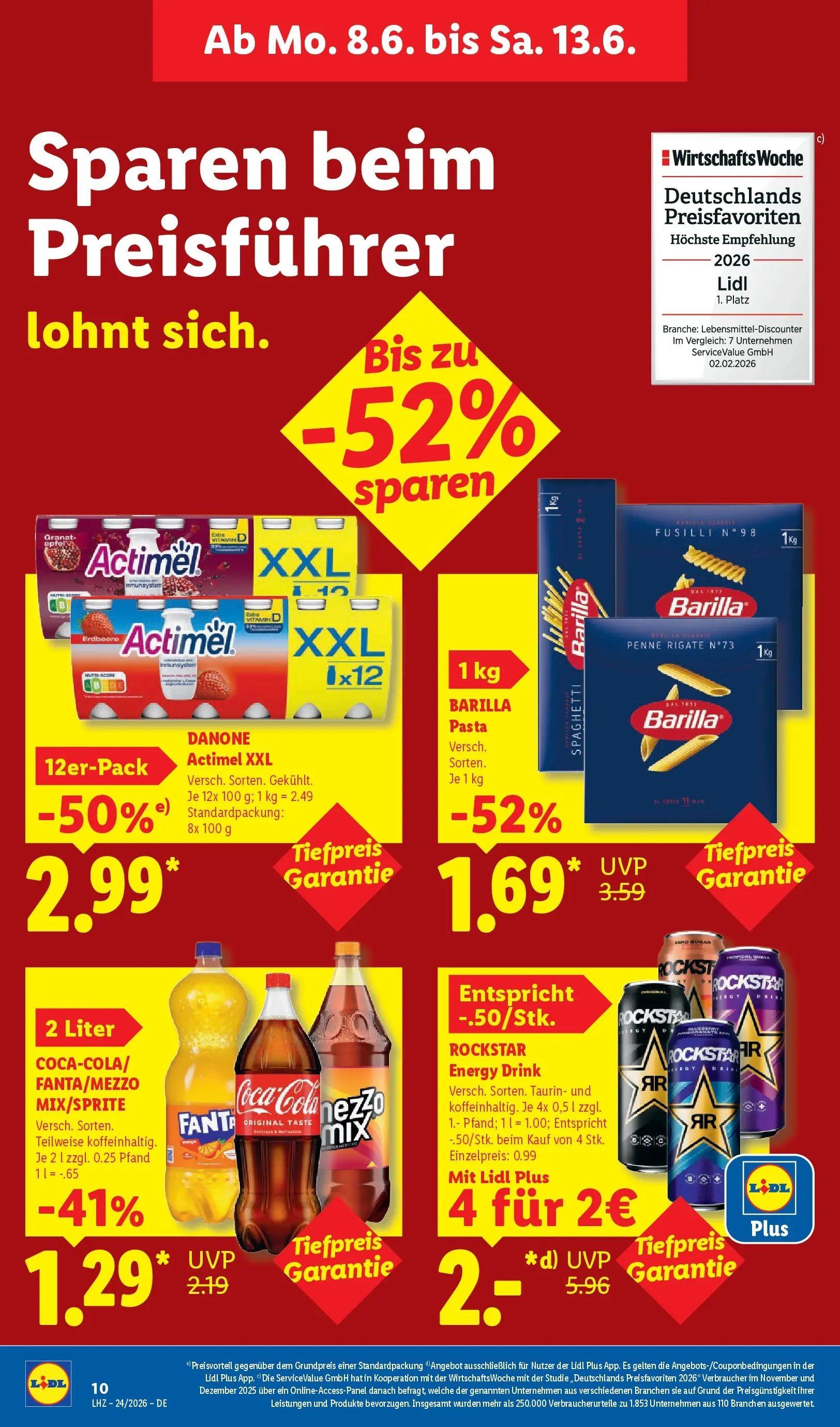 Lidl Prospekt Hagen (ab 07.06.2026) » Angebote online | Seite: 18 | Produkte: Actimel, Coca cola, Fanta, Rockstar Lidl Prospekt Hagen (ab 07.06.2026) zum Blättern » Angebote | Seite: 18 | Produkte: Actimel, Coca cola, Fanta, Rockstar