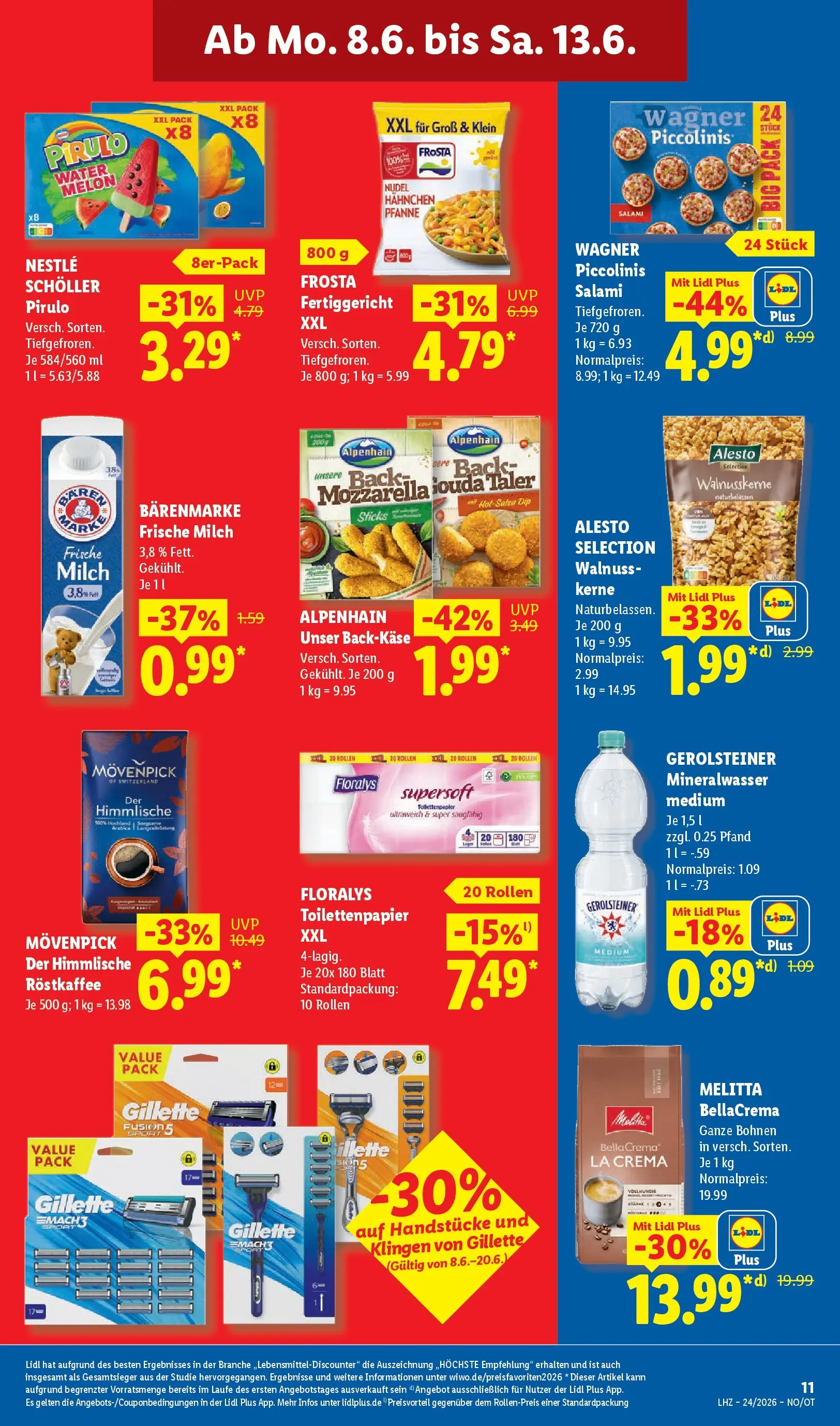 Lidl Prospekt Emlichheim (ab 07.06.2026) » Angebote online | Seite: 19 | Produkte: Milch, Mineralwasser, Gerolsteiner, Toilettenpapier Lidl Prospekt Emlichheim (ab 07.06.2026) zum Blättern » Angebote | Seite: 19 | Produkte: Milch, Mineralwasser, Gerolsteiner, Toilettenpapier