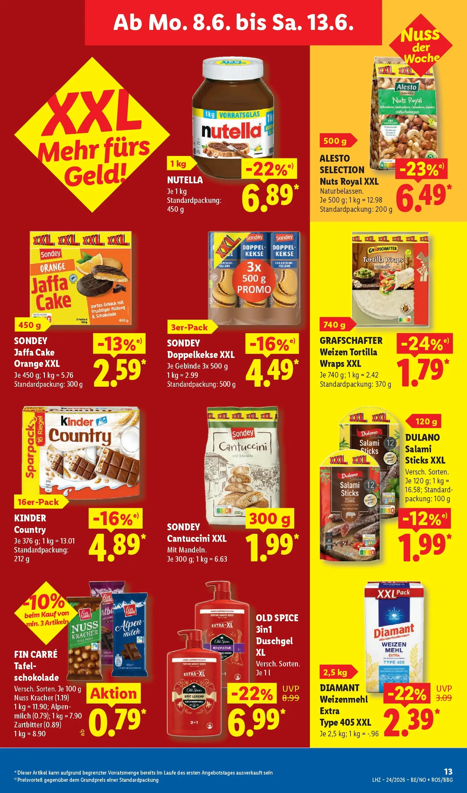 Lidl Prospekt Emlichheim (ab 07.06.2026) » Angebote online | Seite: 21 | Produkte: Schokolade, Nutella, Duschgel, Kekse Lidl Prospekt Emlichheim (ab 07.06.2026) zum Blättern » Angebote | Seite: 21 | Produkte: Schokolade, Nutella, Duschgel, Kekse