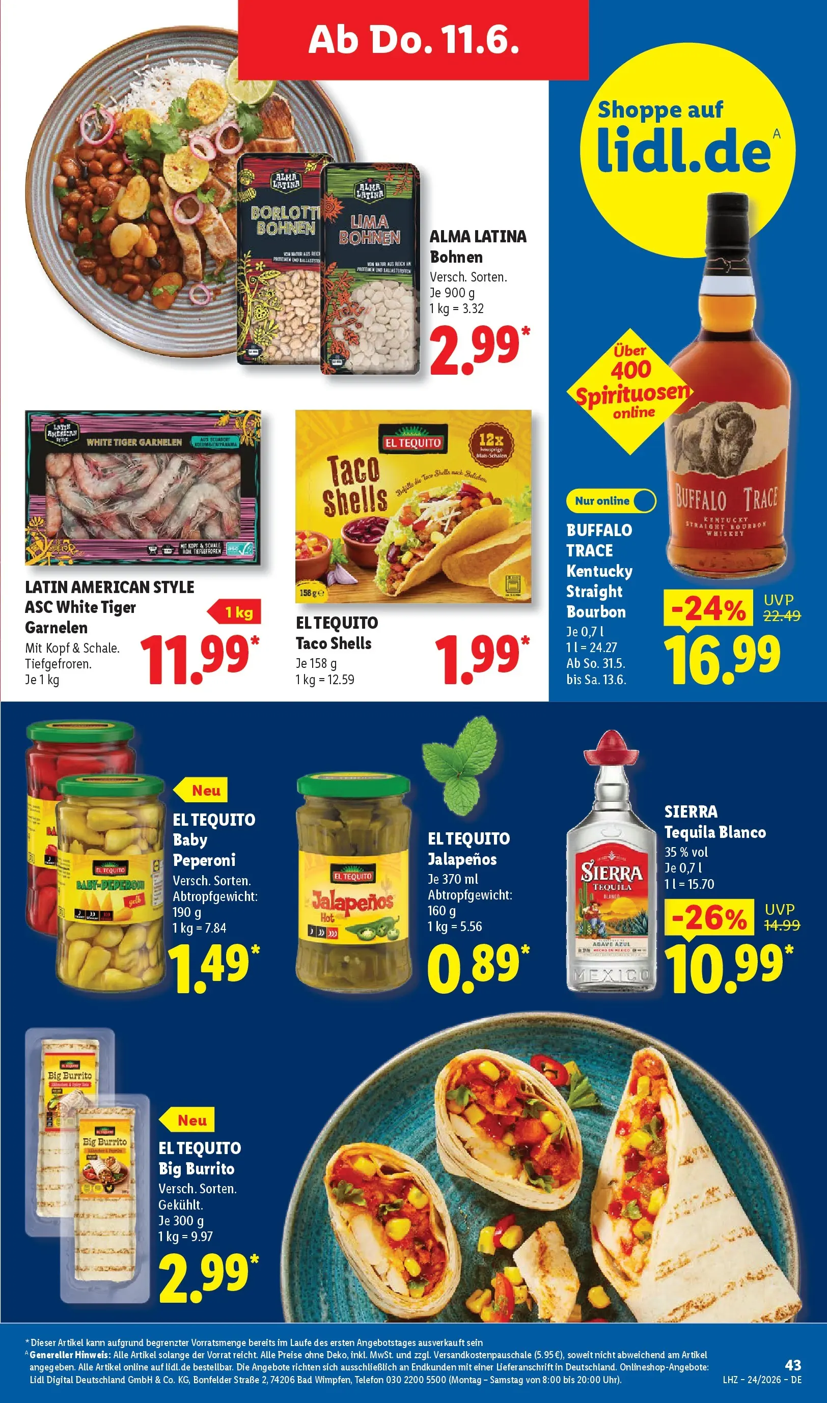 Lidl Prospekt Weikersheim (ab 07.06.2026) » Angebote online | Seite: 63 | Produkte: Bad, Garnelen, Tequila, Bourbon Lidl Prospekt Weikersheim (ab 07.06.2026) zum Blättern » Angebote | Seite: 63 | Produkte: Bad, Garnelen, Tequila, Bourbon