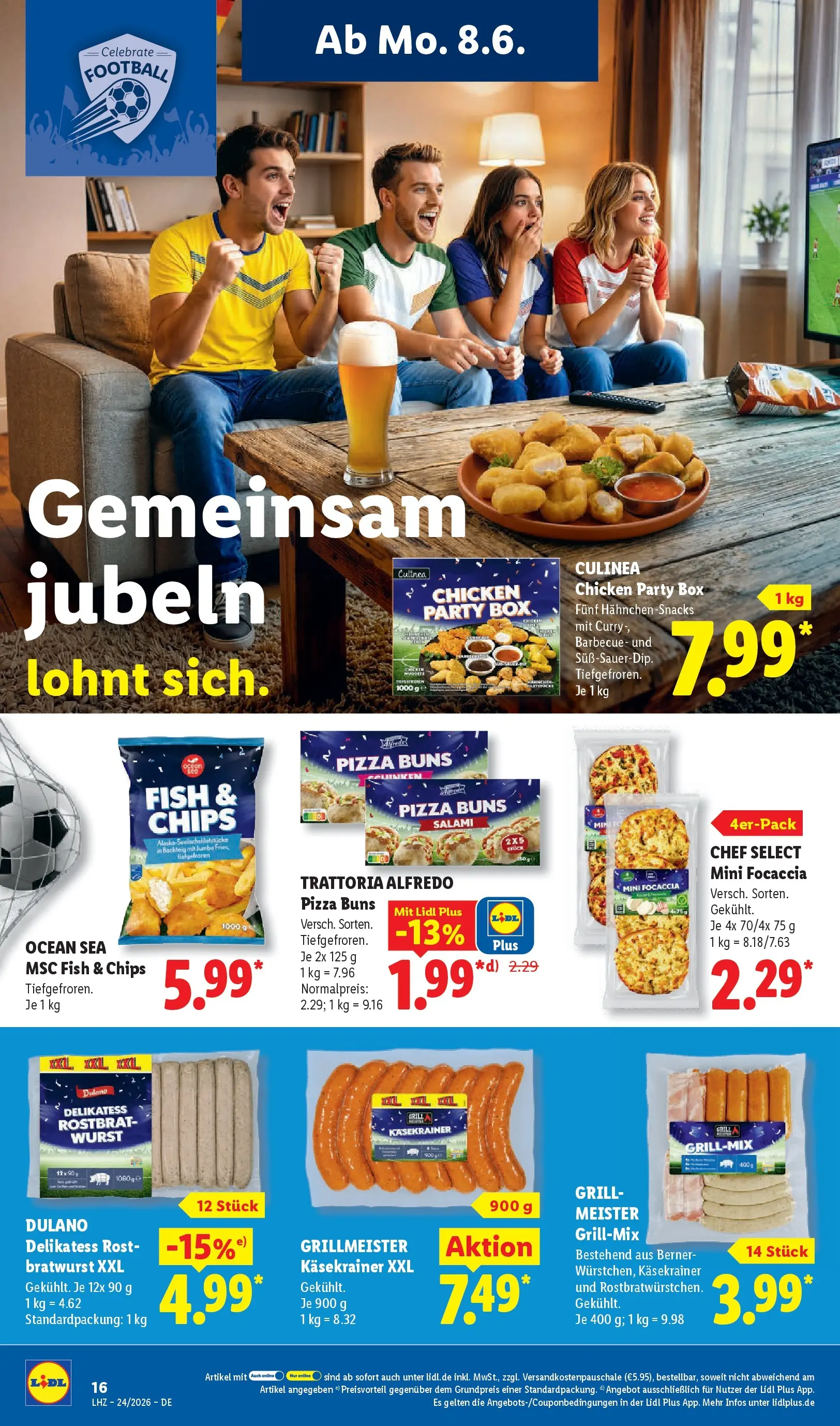 Lidl Prospekt Hagen (ab 07.06.2026) » Angebote online | Seite: 32 | Produkte: Bratwurst, Käsekrainer, Pizza, Chips Lidl Prospekt Hagen (ab 07.06.2026) zum Blättern » Angebote | Seite: 32 | Produkte: Bratwurst, Käsekrainer, Pizza, Chips