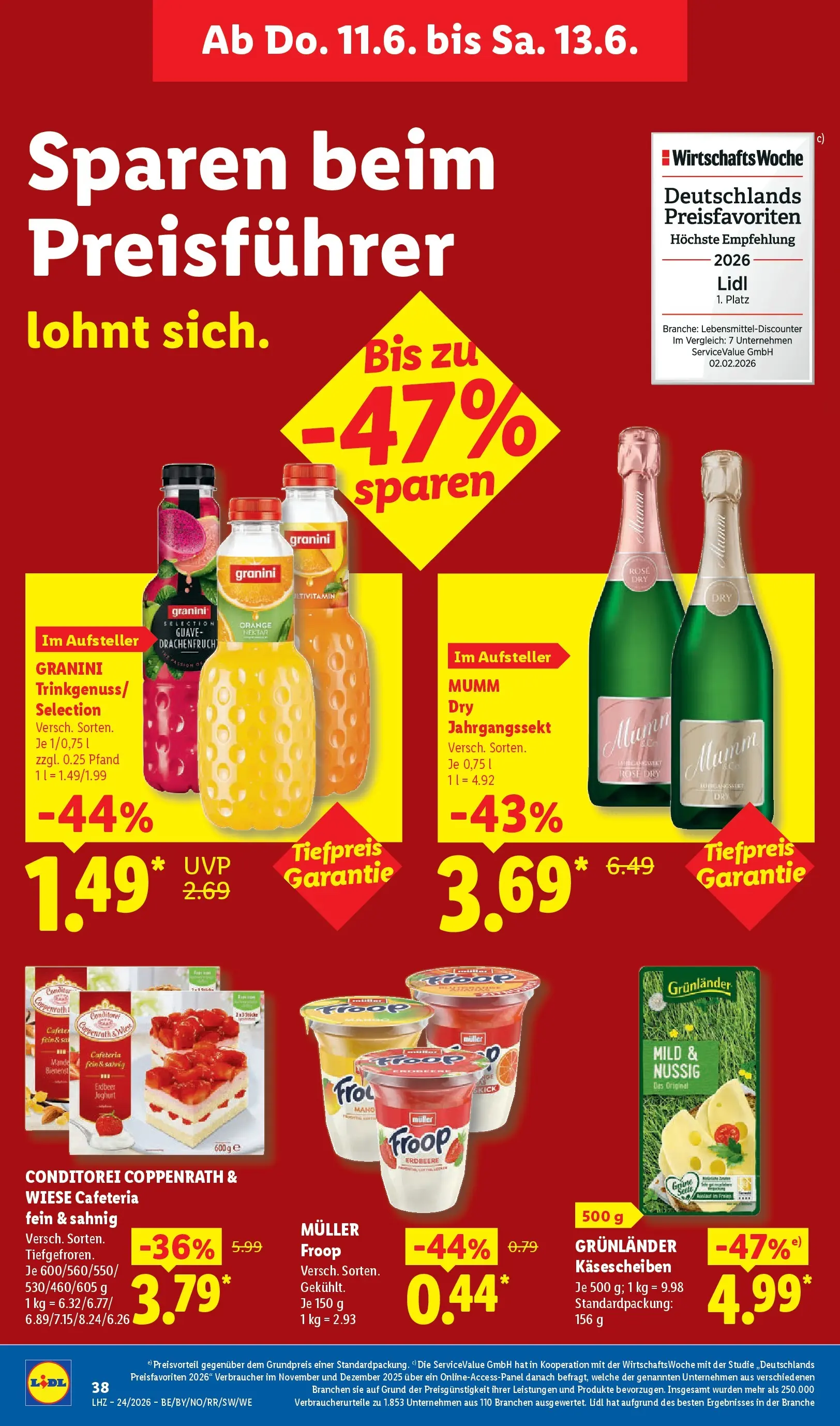 Lidl Prospekt Weikersheim (ab 07.06.2026) » Angebote online | Seite: 70 | Produkte: Froop, Joghurt, Grunlander, Granini Lidl Prospekt Weikersheim (ab 07.06.2026) zum Blättern » Angebote | Seite: 70 | Produkte: Froop, Joghurt, Grunlander, Granini