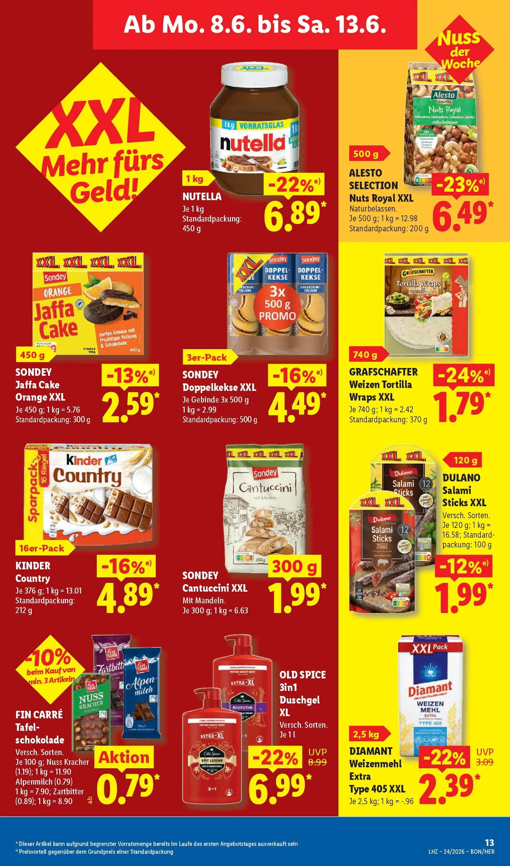 Lidl Prospekt Hagen (ab 07.06.2026) » Angebote online | Seite: 21 | Produkte: Mehl, Schokolade, Nutella, Kekse Lidl Prospekt Hagen (ab 07.06.2026) zum Blättern » Angebote | Seite: 21 | Produkte: Mehl, Schokolade, Nutella, Kekse
