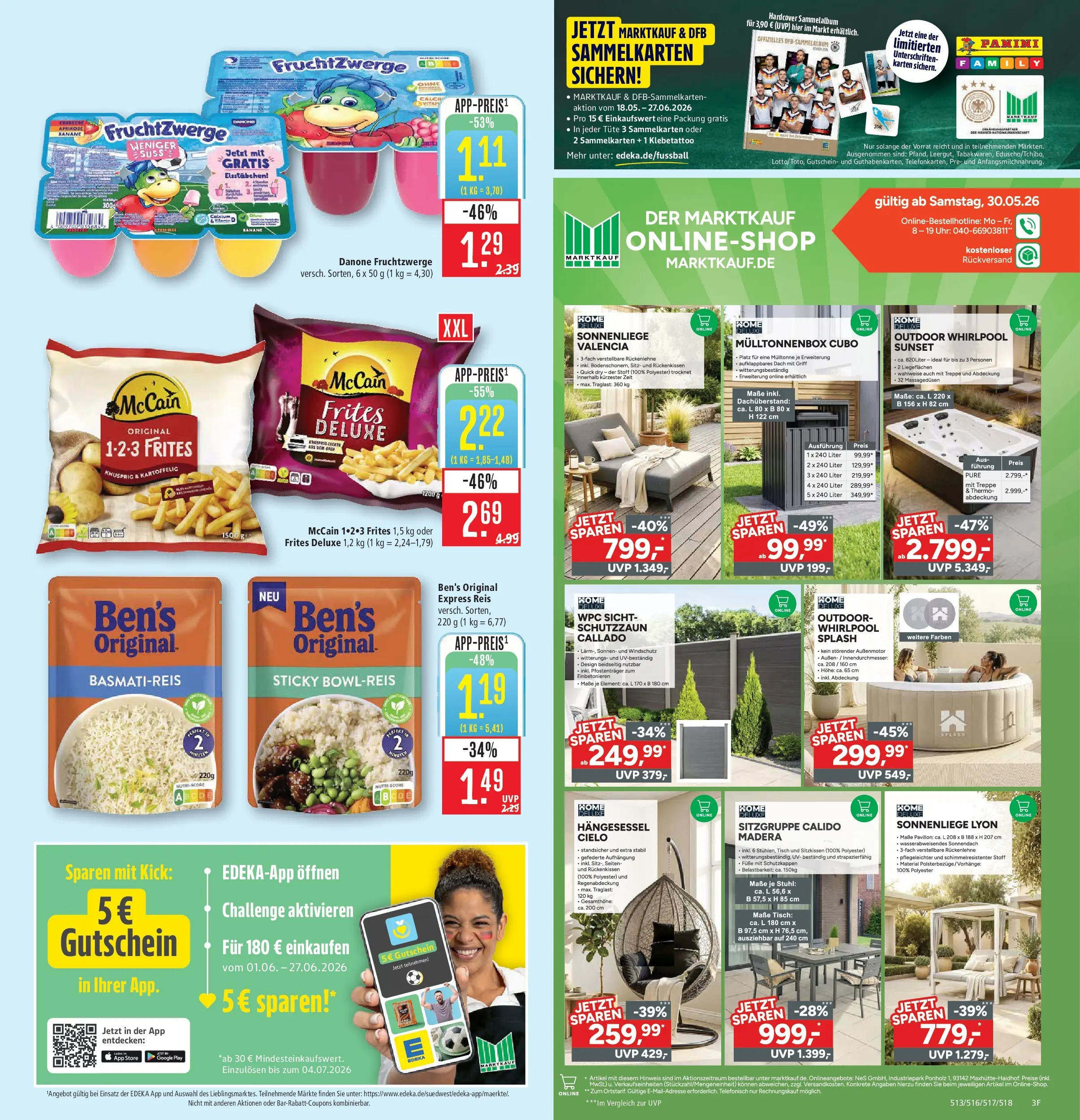 Marktkauf Prospekt Weil Am Rhein (ab 01.06.2026) » Angebote online | Seite: 5 | Produkte: Fruchtzwerge, McCain, Reis, Uhr