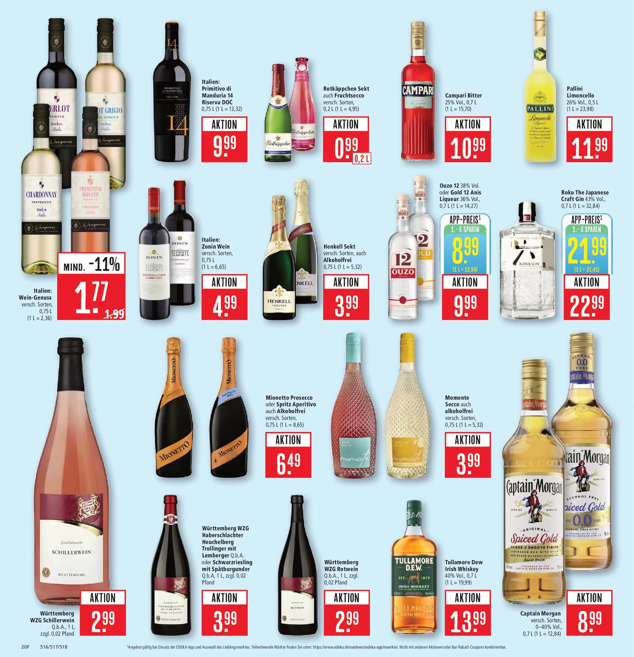 Marktkauf Prospekt Kirchheim (ab 01.06.2026) » Angebote online | Seite: 26 | Produkte: Prosecco, Rotkäppchen, Gin, Whiskey