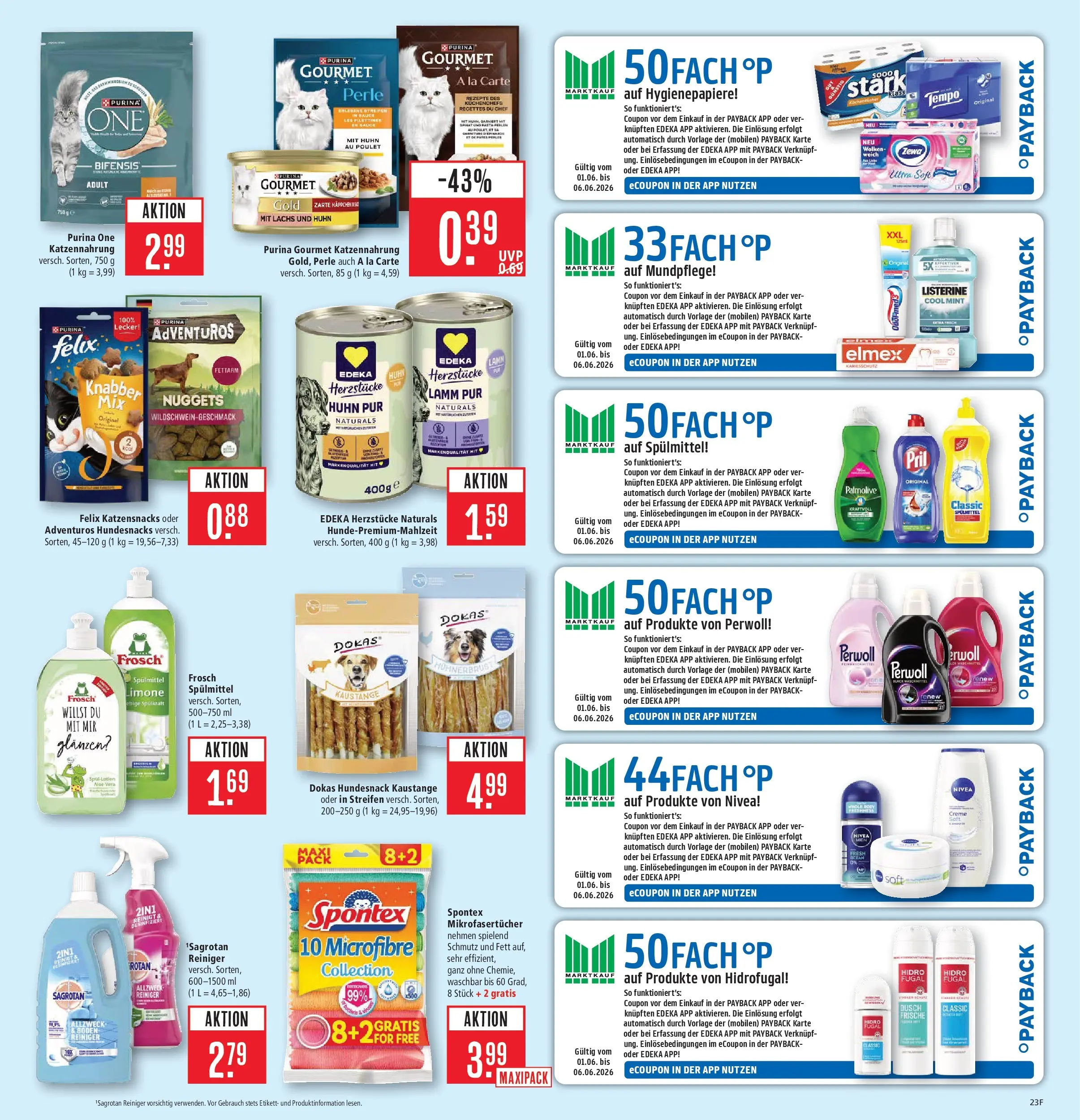 Marktkauf Prospekt Weil Am Rhein (ab 01.06.2026) » Angebote online | Seite: 29 | Produkte: Purina one, Lachs, Tempo, Pril