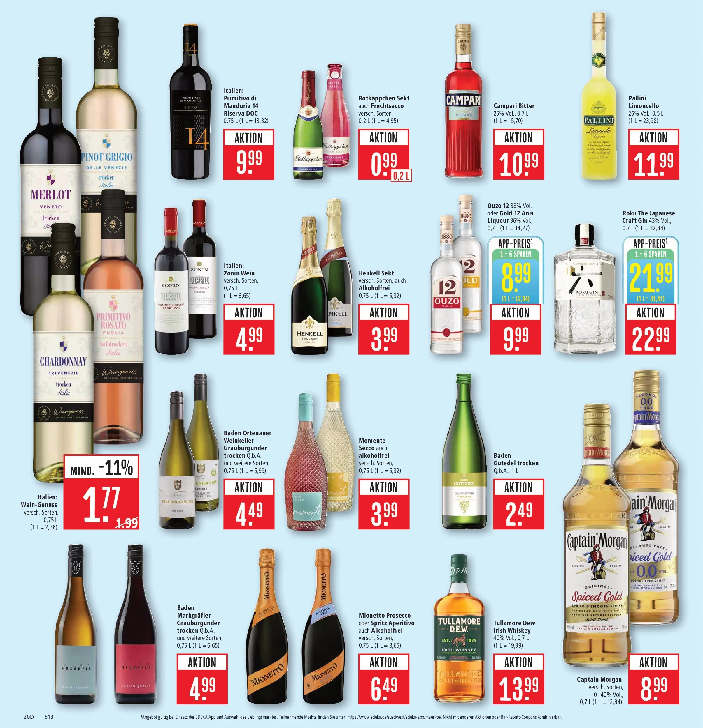Marktkauf Prospekt Weil Am Rhein (ab 01.06.2026) » Angebote online | Seite: 26 | Produkte: Fruchtsecco, Rotkäppchen, Wein, Gin