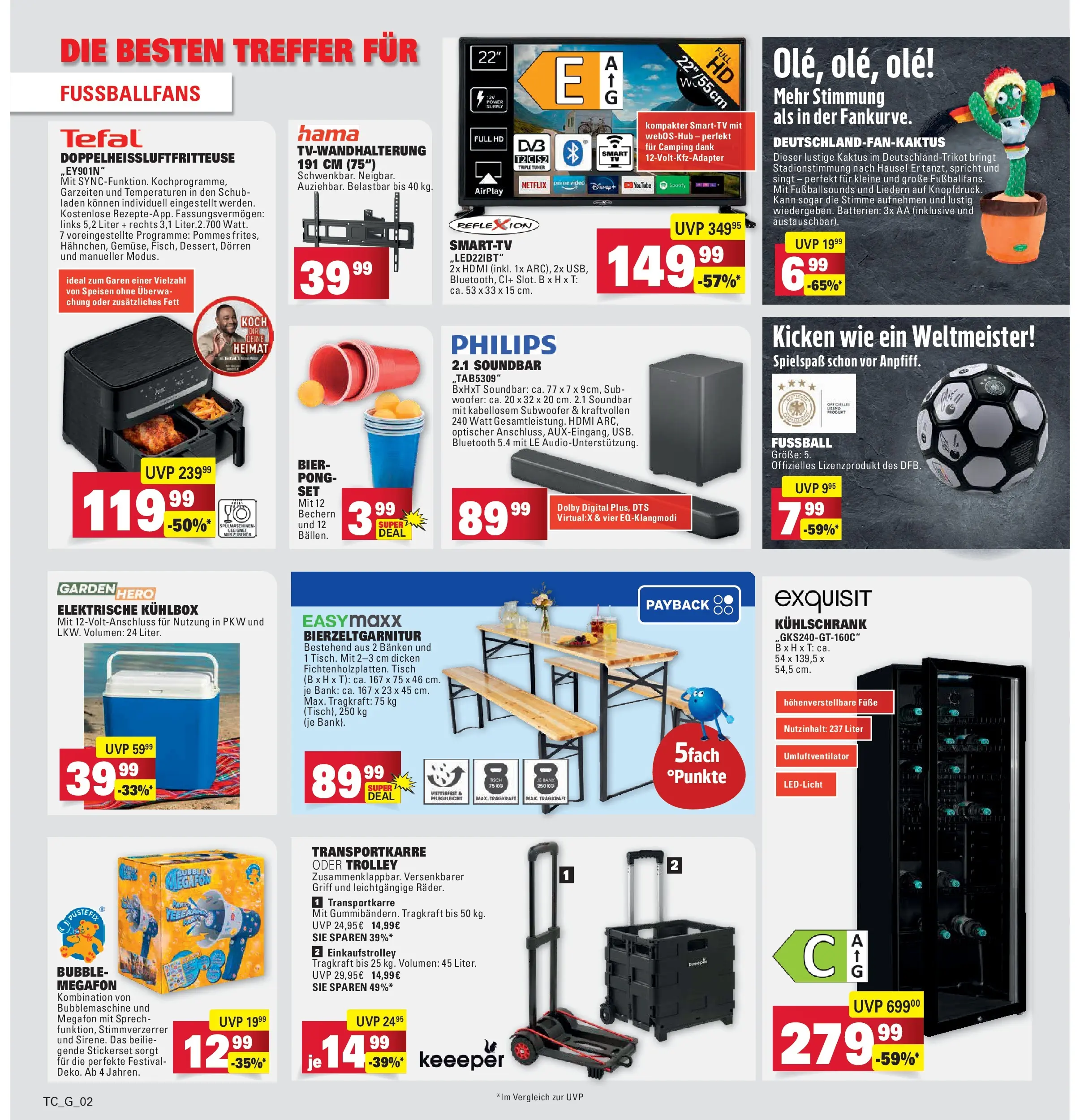 Marktkauf Prospekt Weil Am Rhein (ab 01.06.2026) » Angebote online | Seite: 32 | Produkte: Bier, Kühlschrank, Soundbar, Video