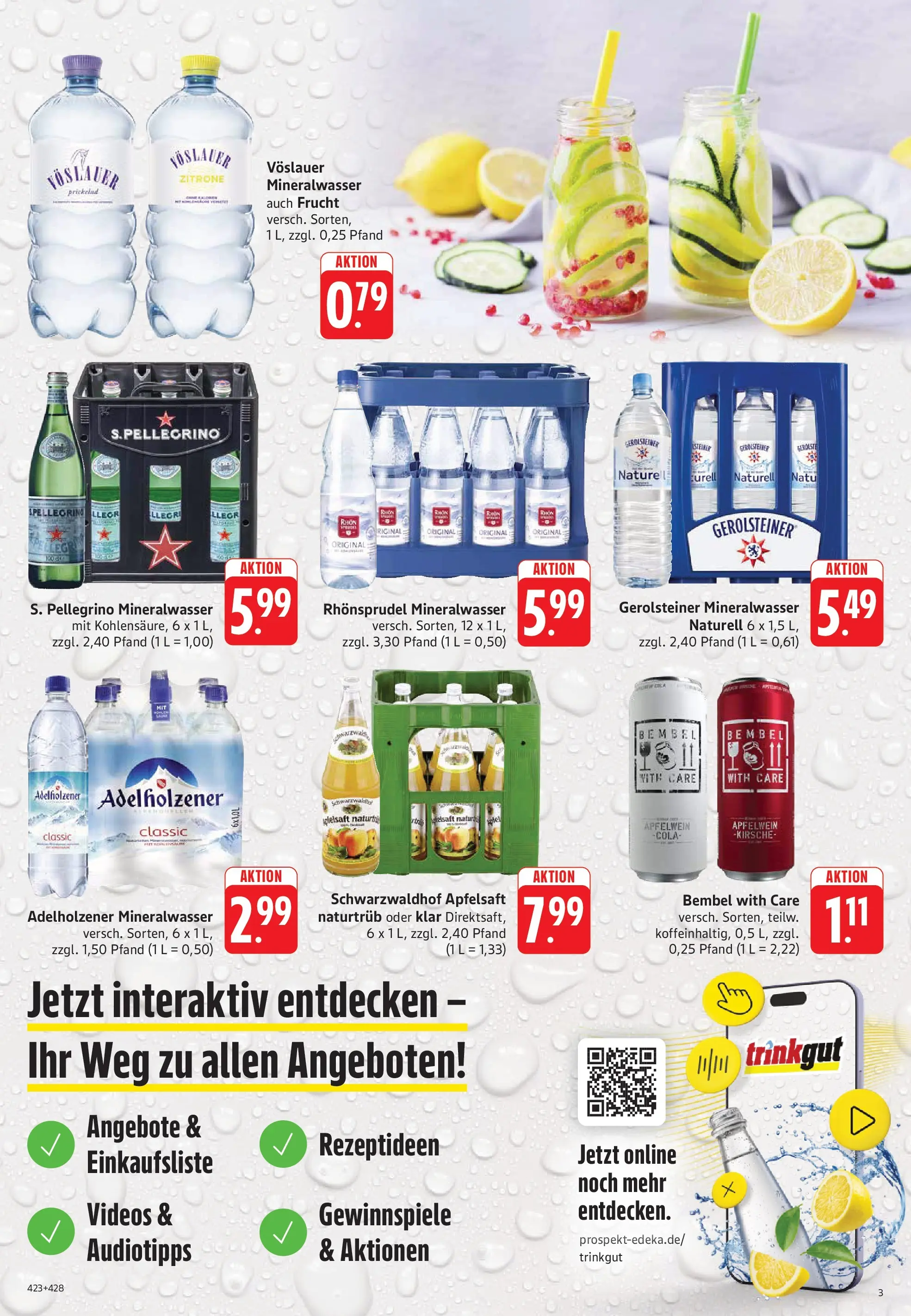 Trinkgut Prospekt Offenbach (ab 01.06.2026) » Angebote online | Seite: 3 | Produkte: Cola, Adelholzener, Apfelsaft, Gerolsteiner