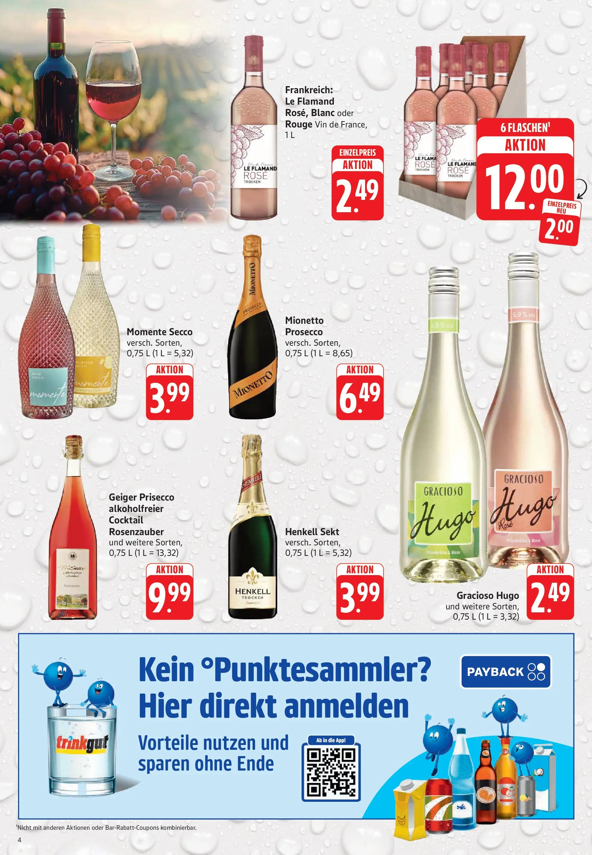Trinkgut Prospekt Worms (ab 01.06.2026) » Angebote online | Seite: 4 | Produkte: Sekt, Rouge, Prosecco, Hugo