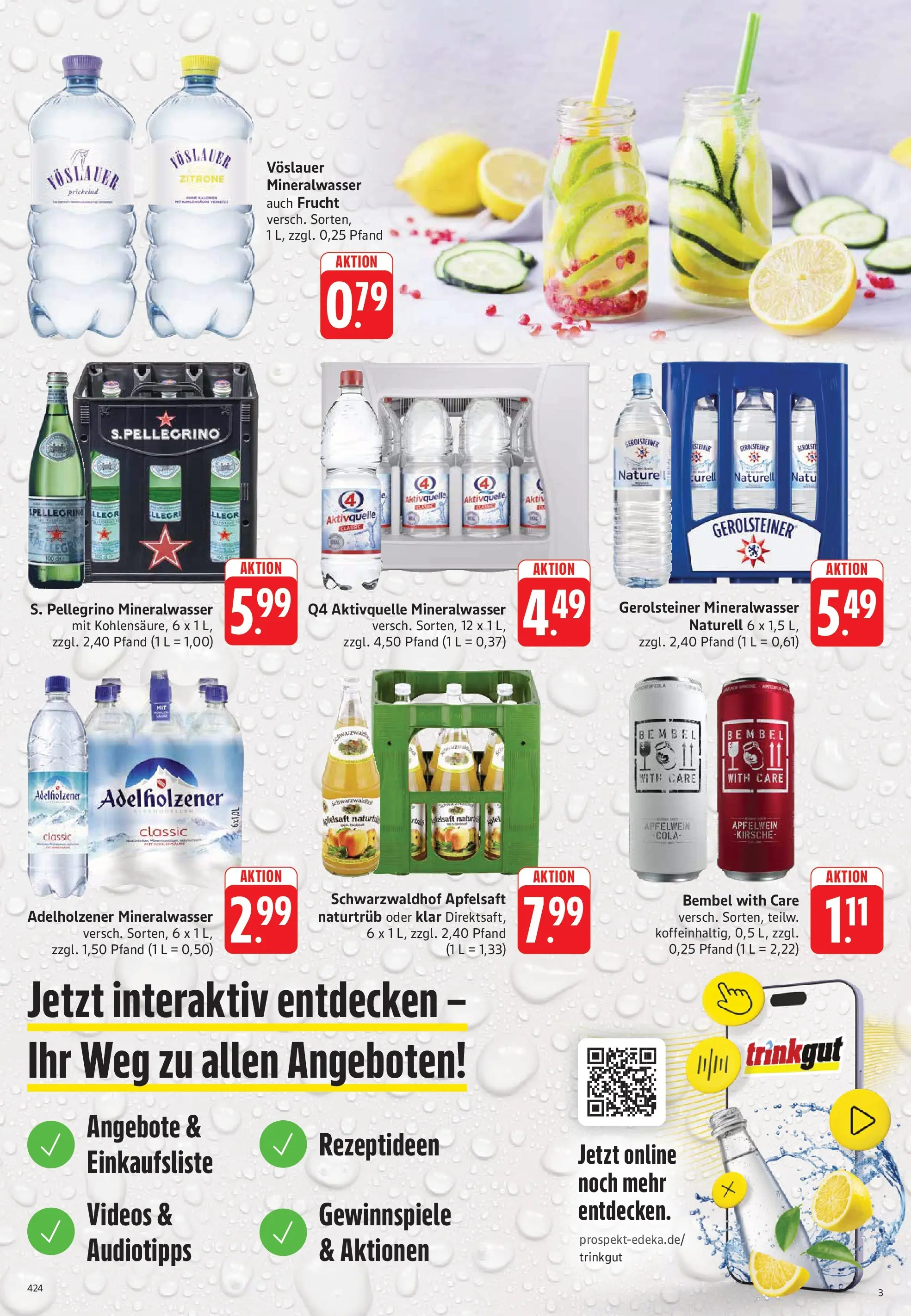 Trinkgut Prospekt Worms (ab 01.06.2026) » Angebote online | Seite: 3 | Produkte: Cola, Adelholzener, Mineralwasser, Zitrone