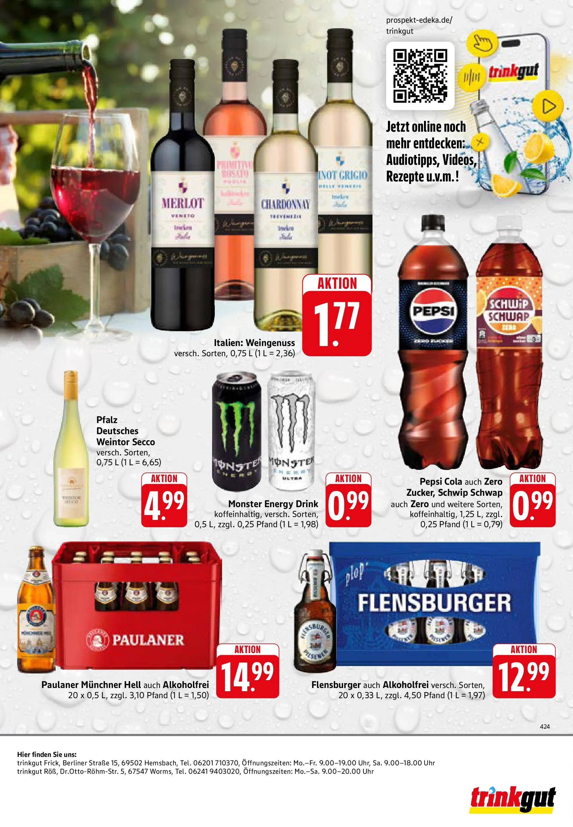 Trinkgut Prospekt Worms (ab 01.06.2026) » Angebote online | Seite: 8 | Produkte: Berliner, Cola, Schwip schwap, Monster