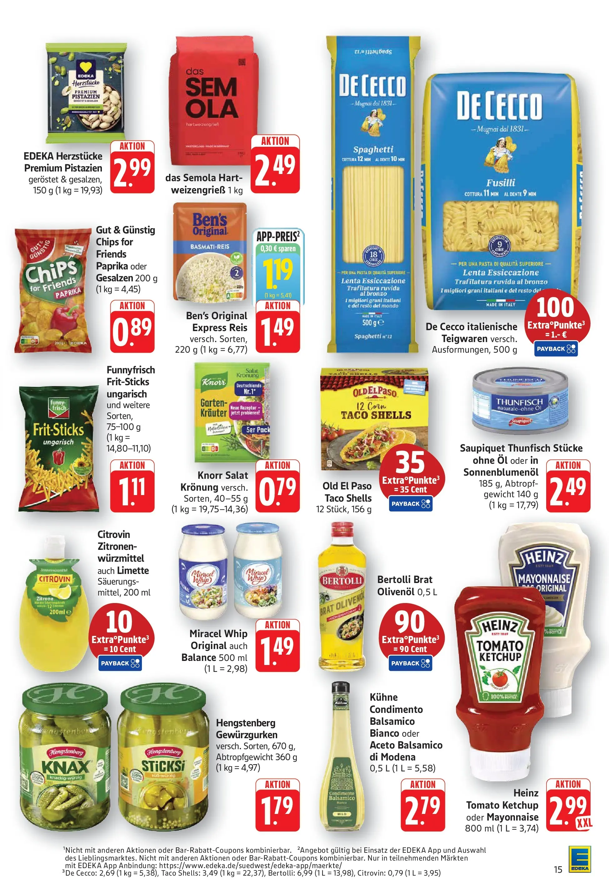 Edeka Prospekt Bad Bergzabern (ab 01.06.2026) » Angebote Online | Seite: 15 | Produkte: Gewicht, Sonnenblumenol, Knorr, Zitronen