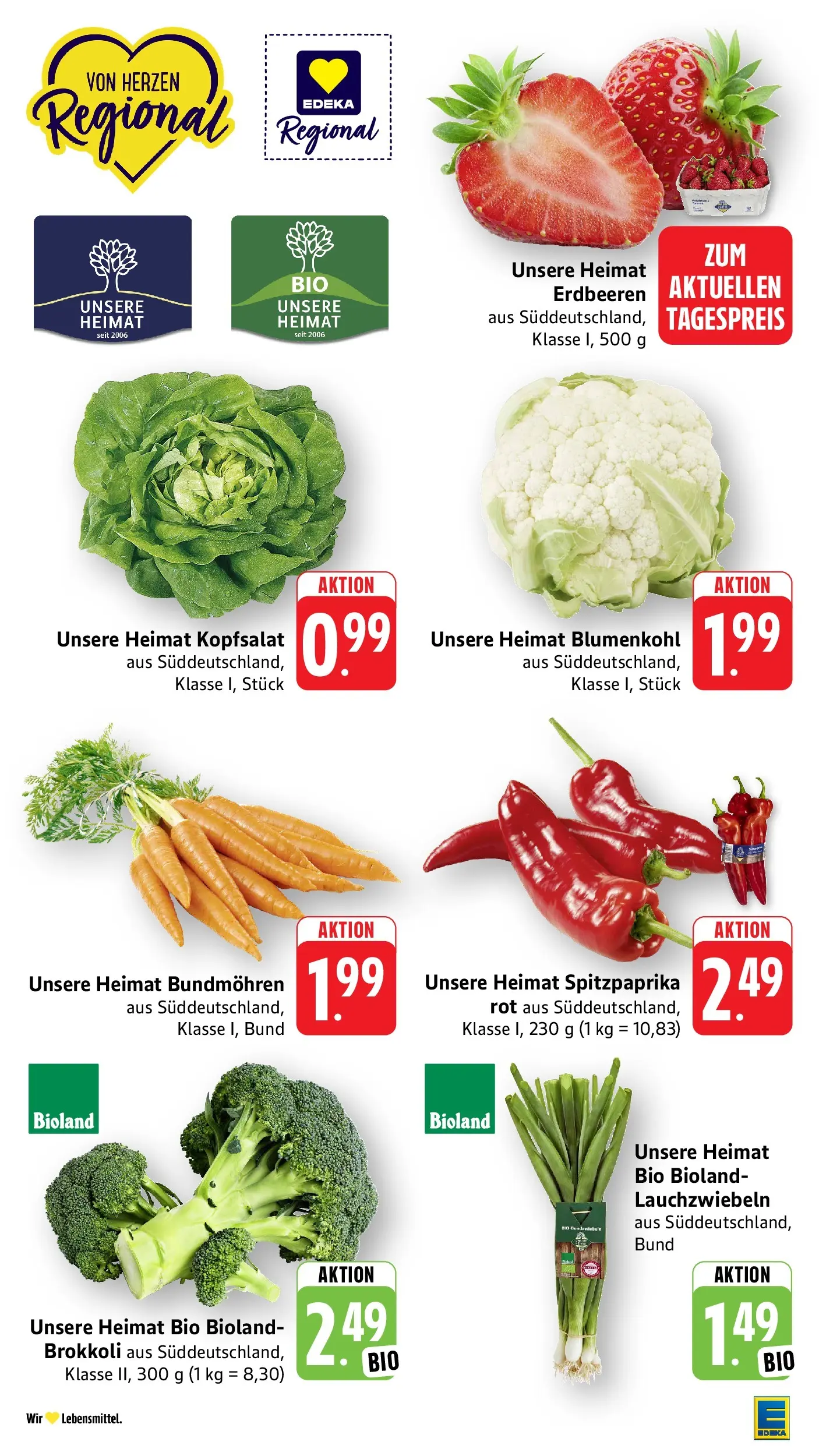 Edeka prospekt Ottersweier (ab 31.05.2026) » Angebote Online | Seite: 5 | Produkte: Brokkoli, Blumenkohl, Erdbeeren