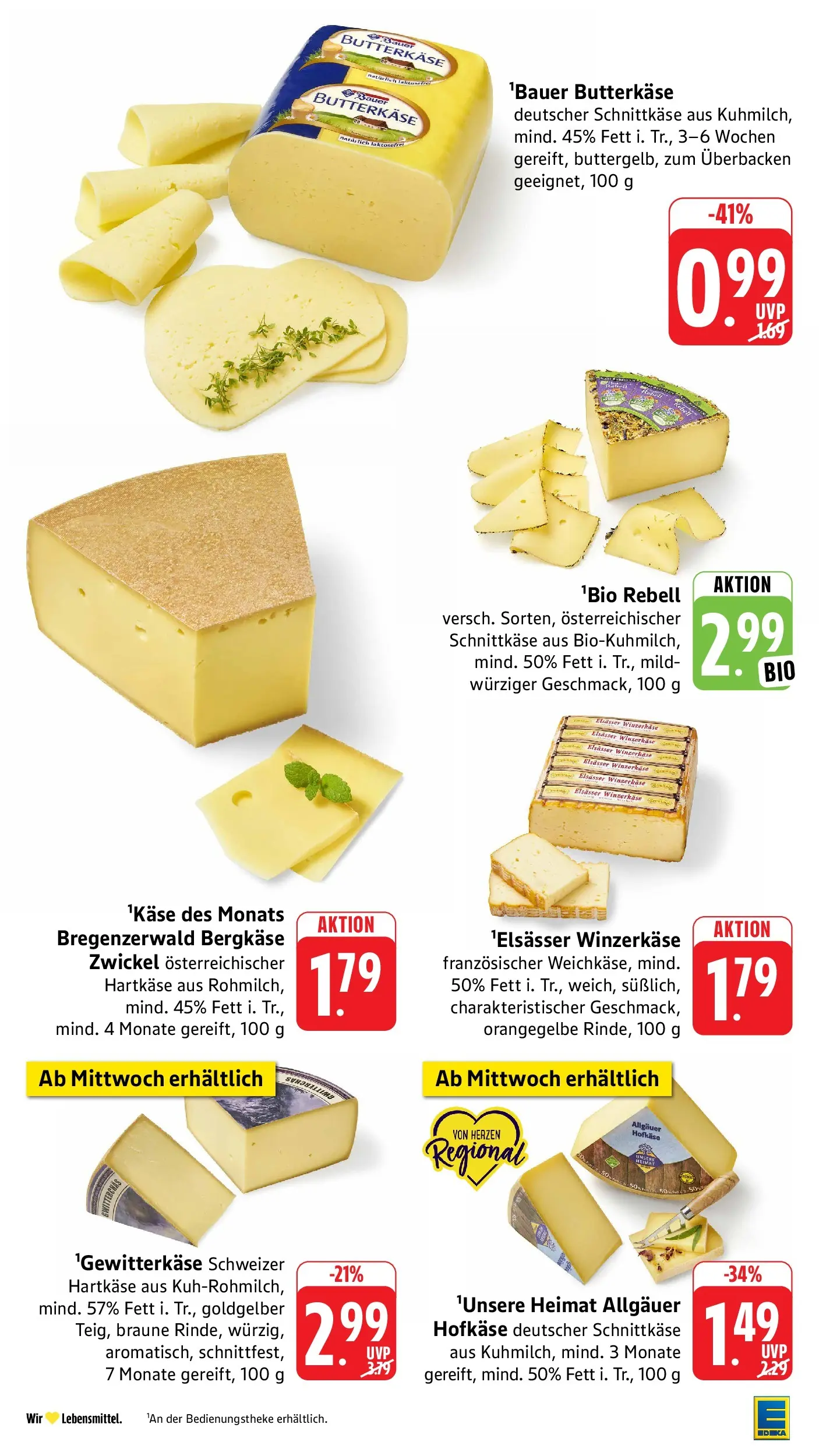 Edeka prospekt Ottersweier (ab 31.05.2026) » Angebote Online | Seite: 10 | Produkte: Butter, Käse