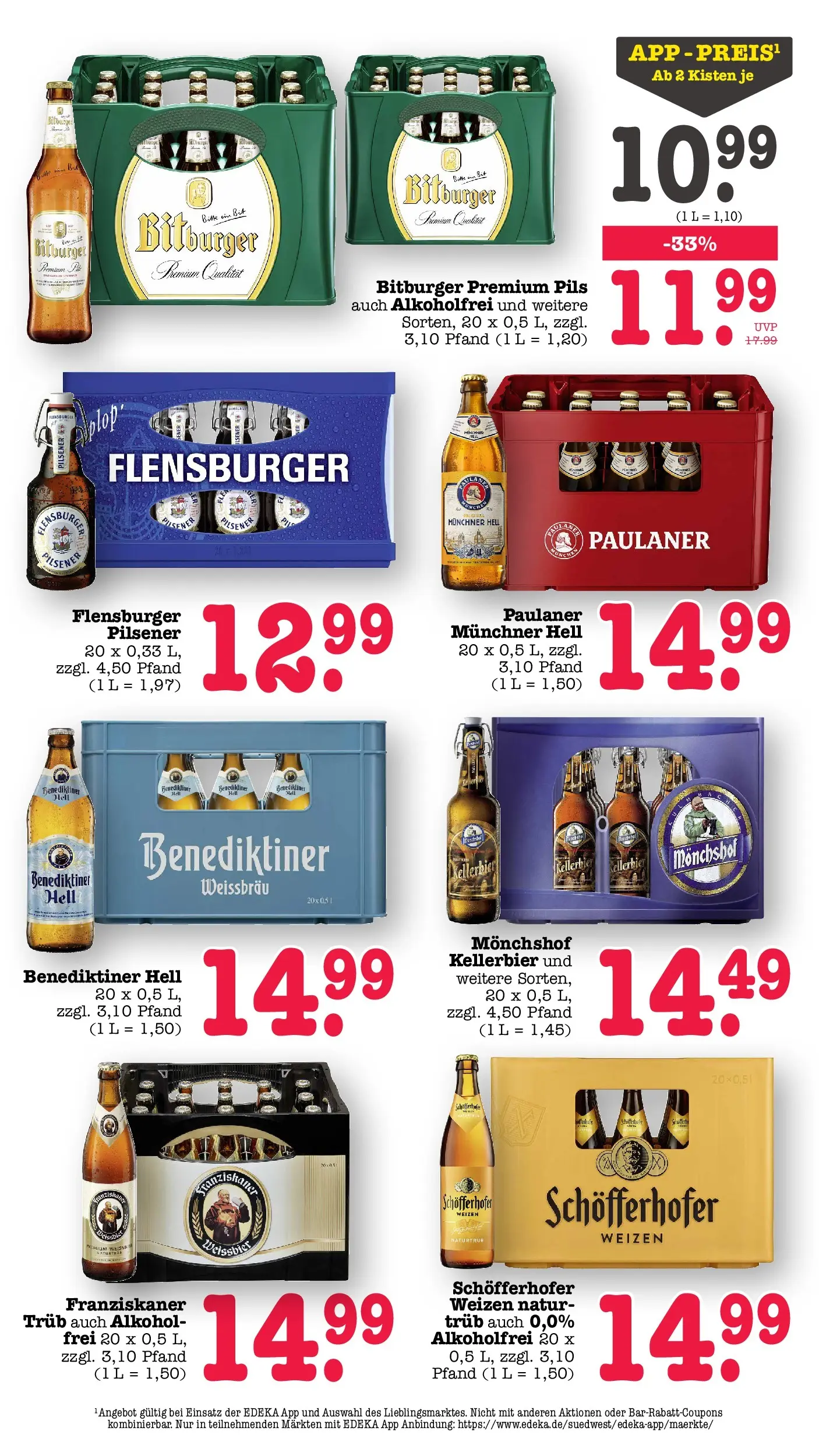 Marktkauf Prospekt Wörth Am Rhein (ab 01.06.2026) » Angebote ab Montag | Seite: 45 | Produkte: Monchshof, Franziskaner, Pils, Flensburger Marktkauf Prospekt Wörth Am Rhein (ab 01.06.2026) » Angebote online | Seite: 45 | Produkte: Monchshof, Franziskaner, Pils, Flensburger