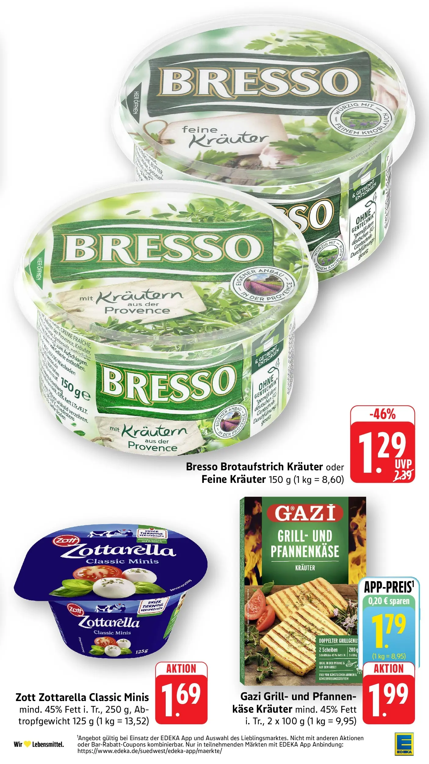 Edeka prospekt Ottersweier (ab 31.05.2026) » Angebote Online | Seite: 17 | Produkte: Grill, Käse, Bresso, Creme