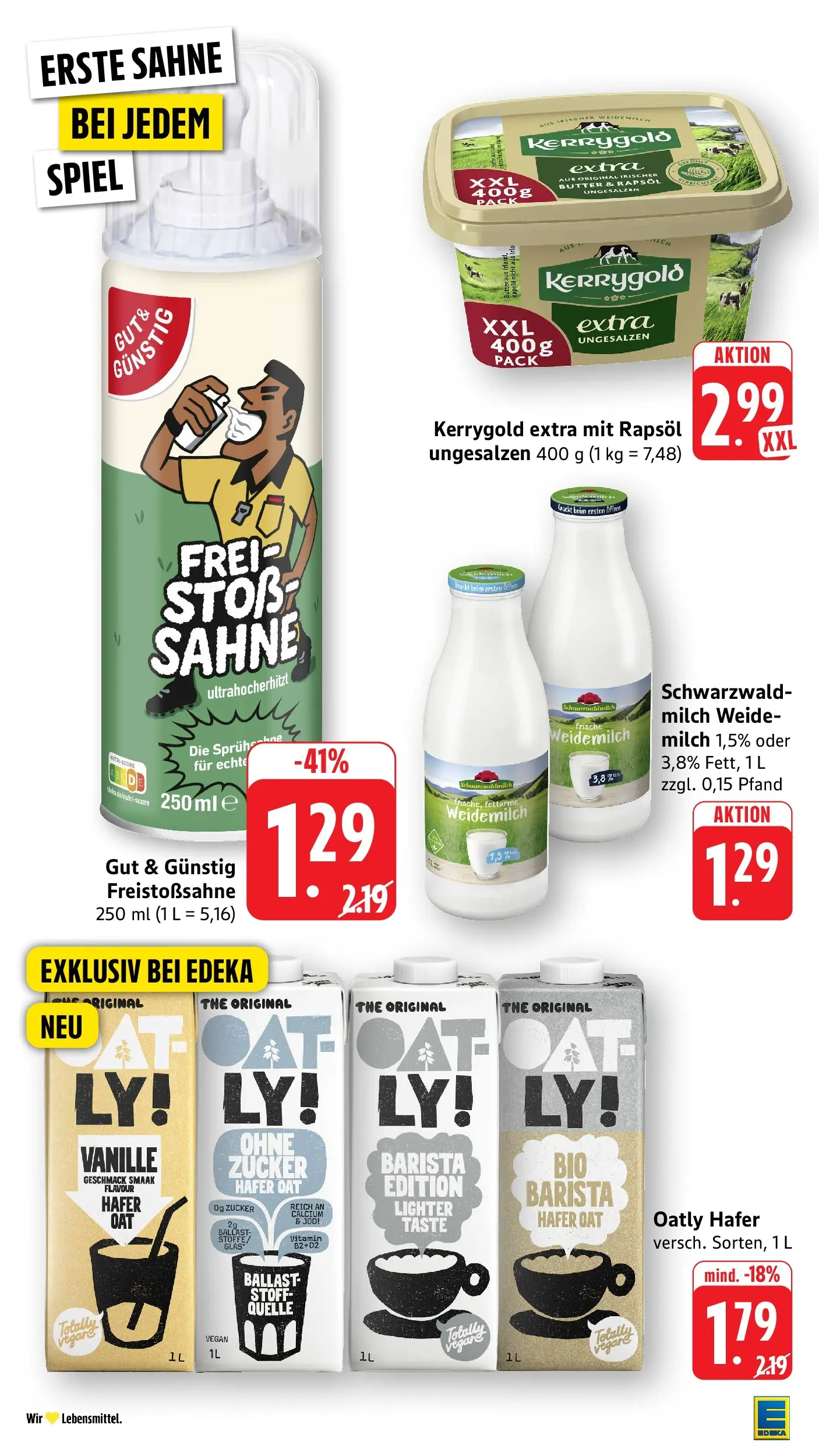 Edeka prospekt Ottersweier (ab 31.05.2026) » Angebote Online | Seite: 20 | Produkte: Spiel, Zucker, Oatly, Sahne