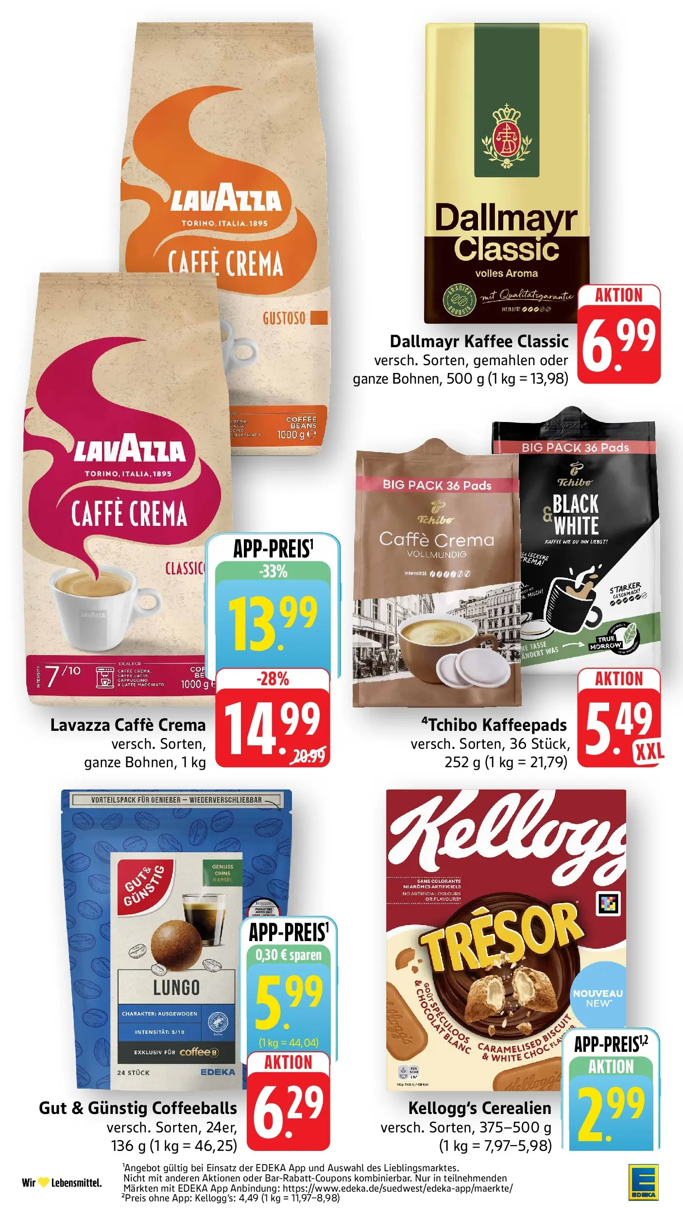 Edeka prospekt Ottersweier (ab 31.05.2026) » Angebote Online | Seite: 24 | Produkte: Kaffeepads, Kaffee, Kellogg's, Dallmayr