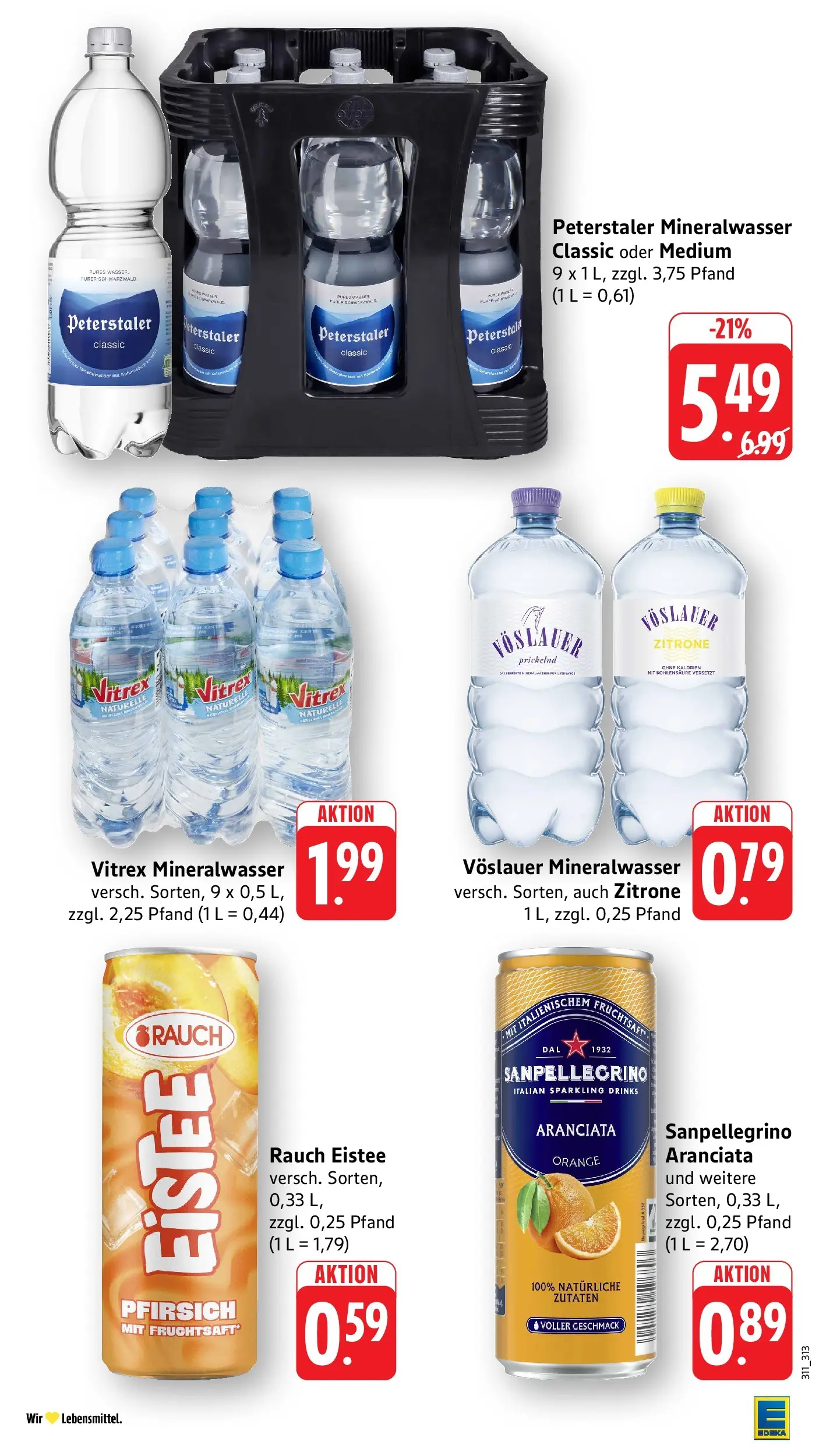 Edeka prospekt Ottersweier (ab 31.05.2026) » Angebote Online | Seite: 29 | Produkte: Mineralwasser, Wasser, Pfirsich, Fruchtsaft