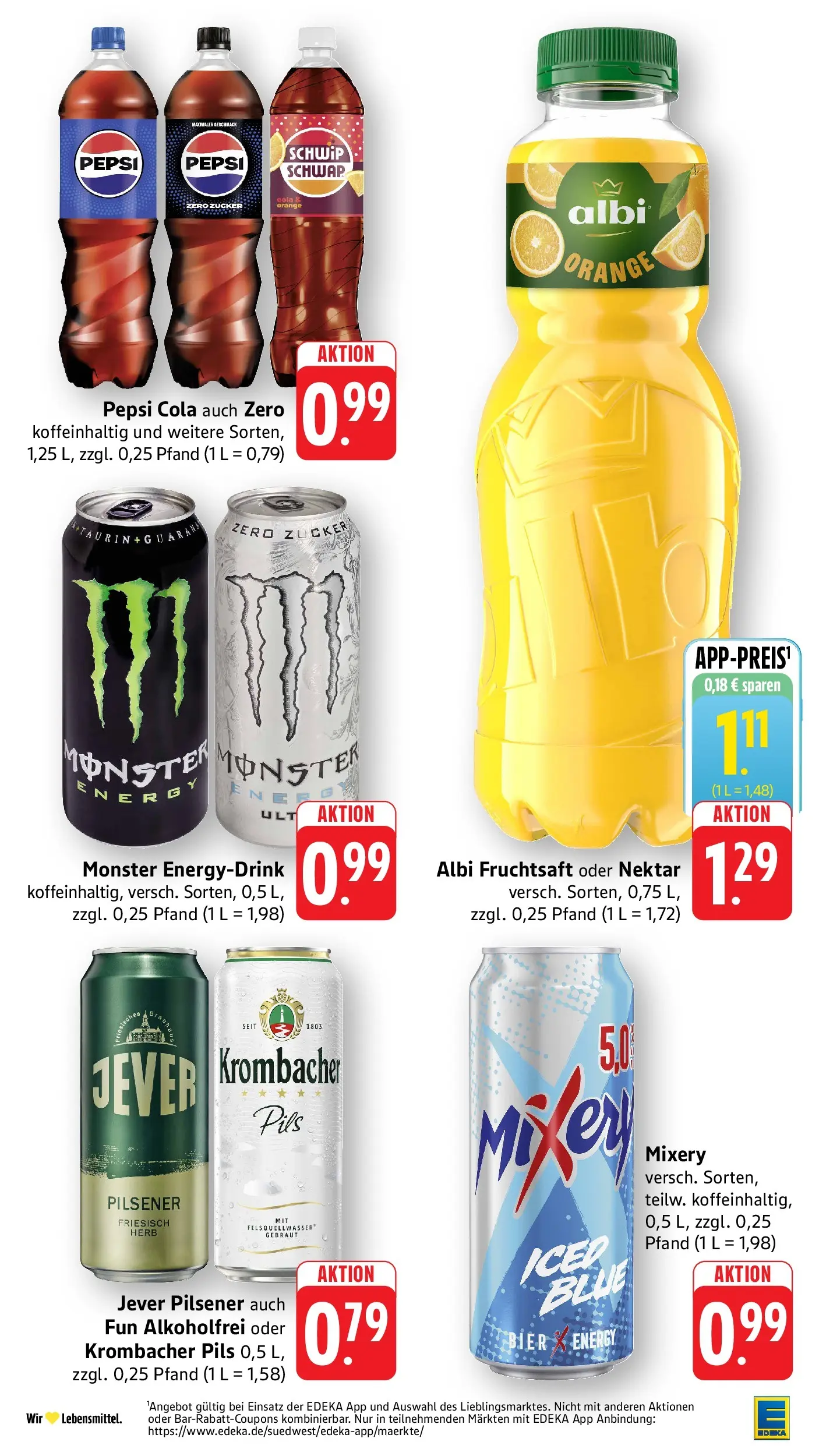Edeka prospekt Ottersweier (ab 31.05.2026) » Angebote Online | Seite: 30 | Produkte: Energy, Bier, Zucker, Krombacher